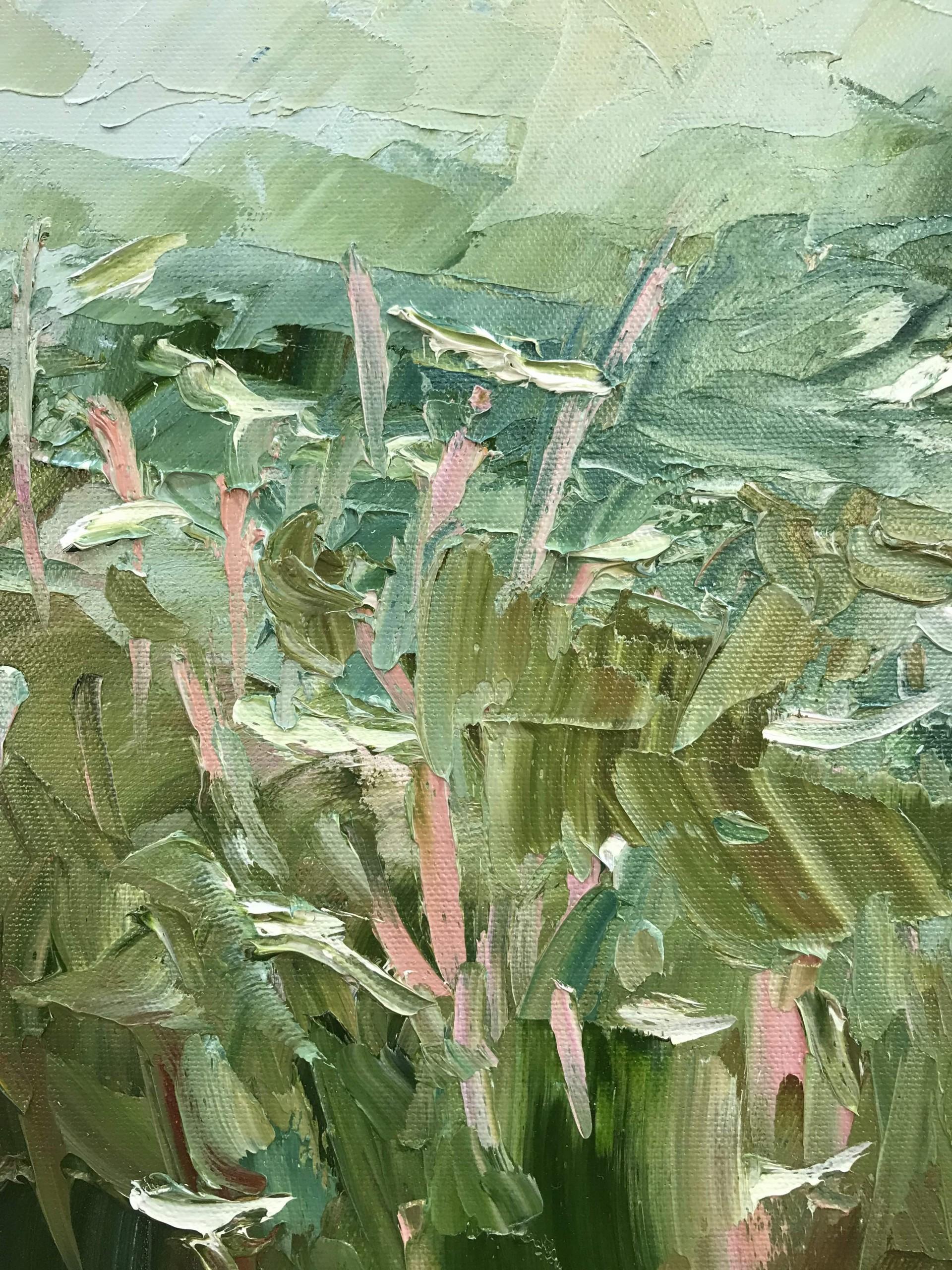 Gloucestershire Verge by Rupert Aker, Impressionist, Oil Painting, Landscape For Sale 1
