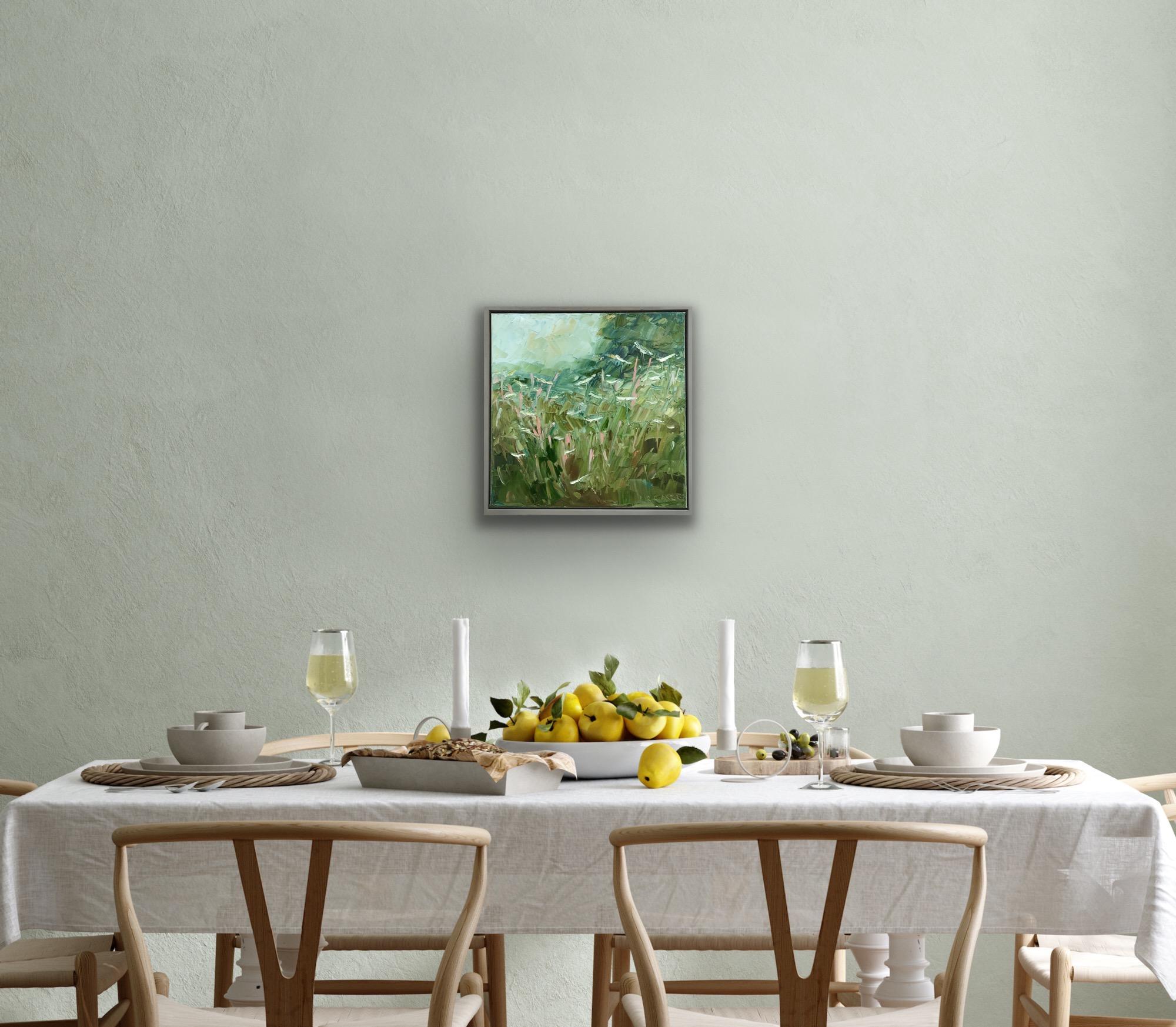 Gloucestershire Verge by Rupert Aker, Impressionist, Oil Painting, Landscape For Sale 5