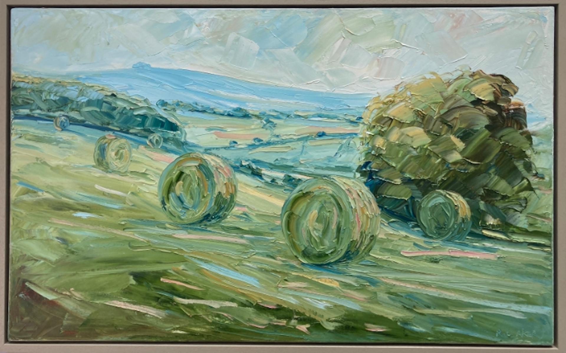 May Hill von Rupert Aker, Zeitgenössische Kunst, Ölgemälde, Landschaftskunst.  (Impressionismus), Painting, von Rupert Aker 