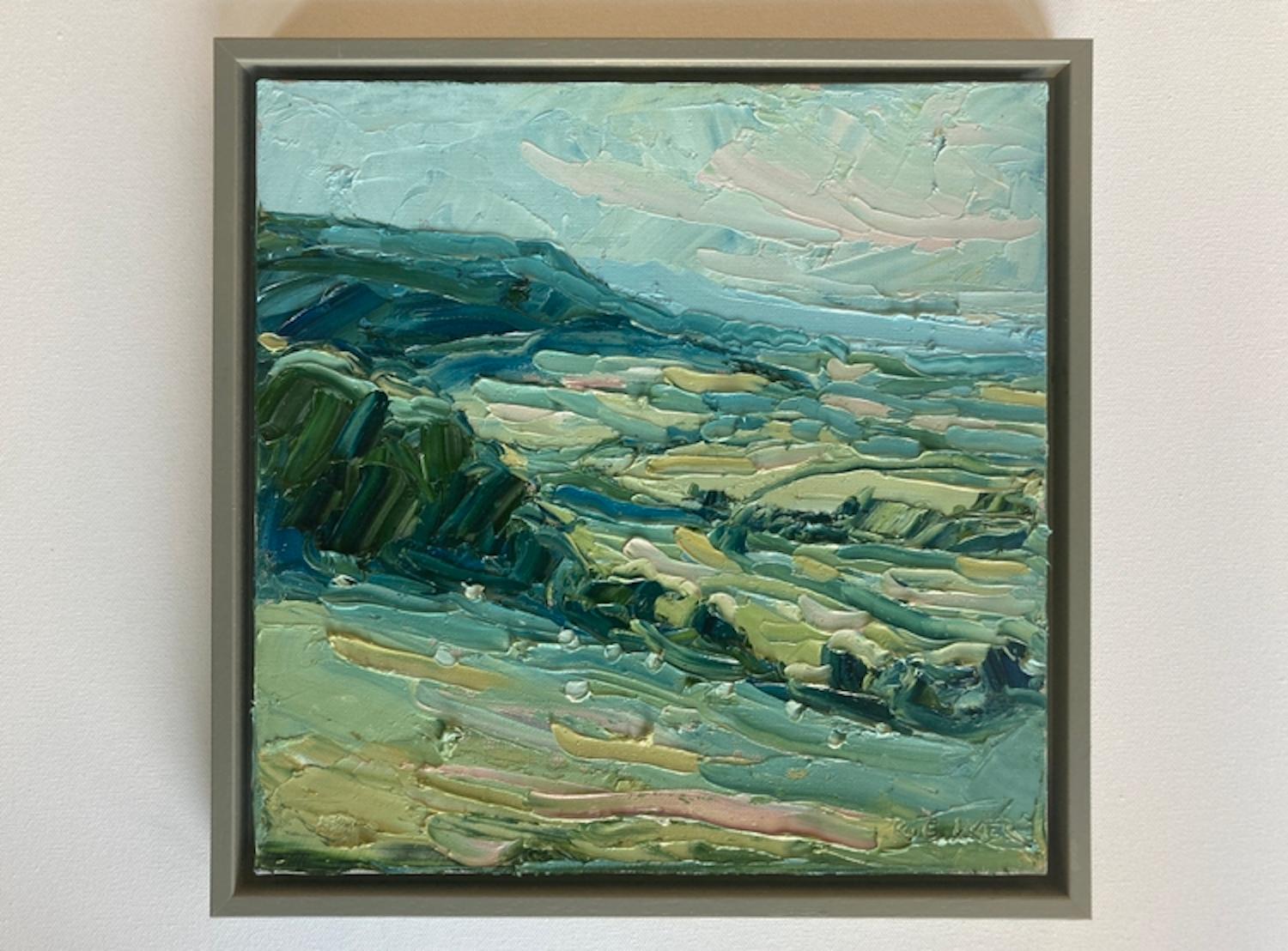 Stinchcombe Hill, Rupert Aker, Original painting, Landscape art, Oil on Canvas - Contemporary Painting by Rupert Aker 