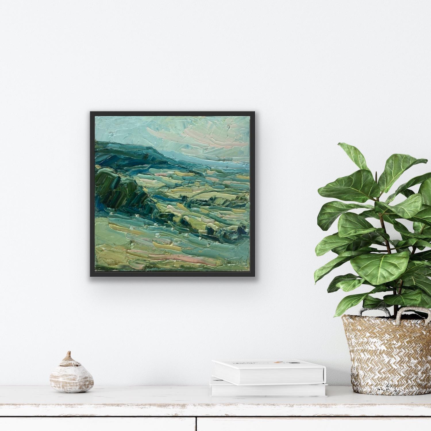 Stinchcombe Hill, Rupert Aker, Original painting, Landscape art, Oil on Canvas For Sale 2