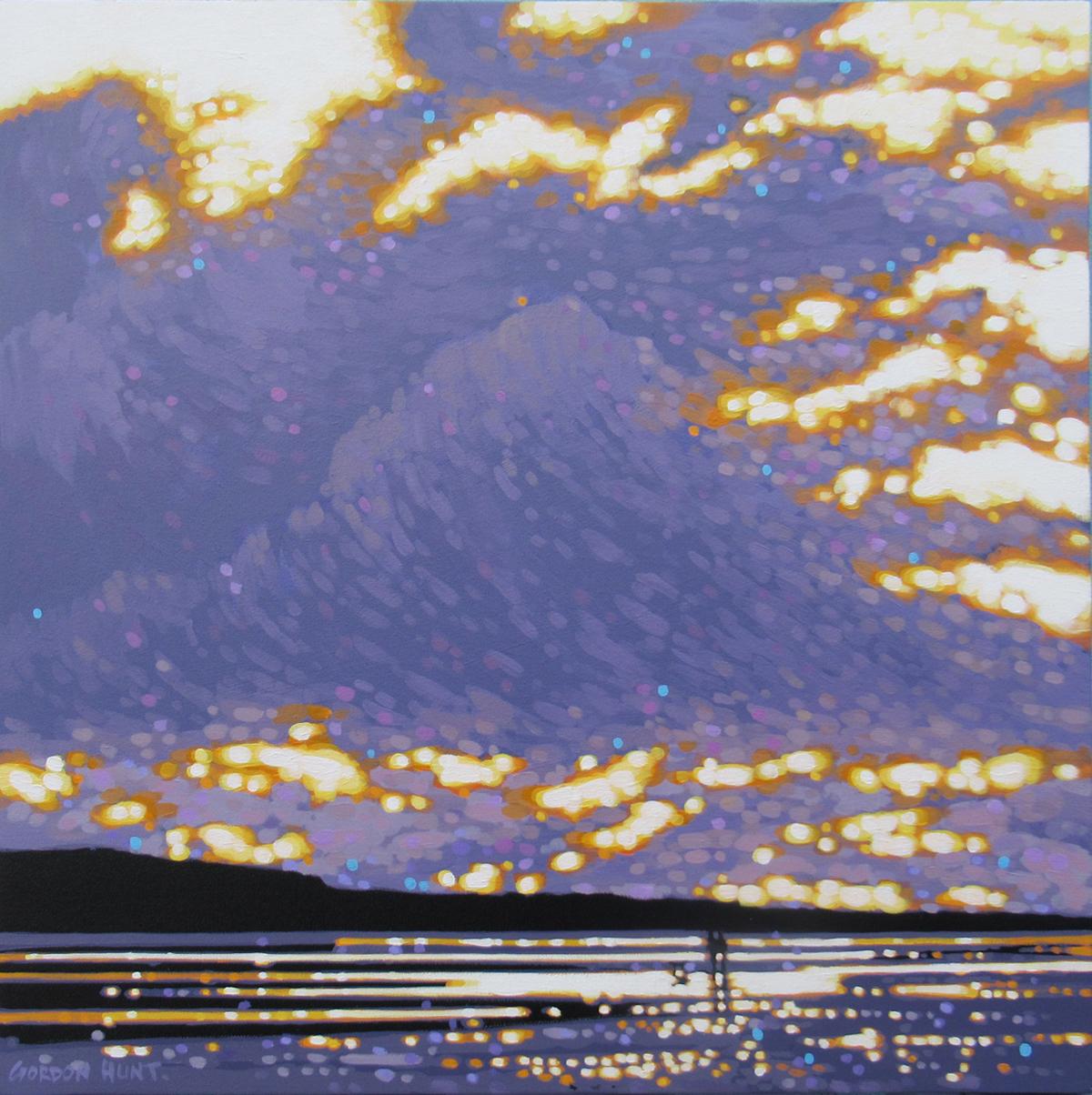 Figurative Painting de Rupert Aker - As the Sun Breaks Through, Gordon Hunt, Arte figurativo, Pintura de paisaje 2022