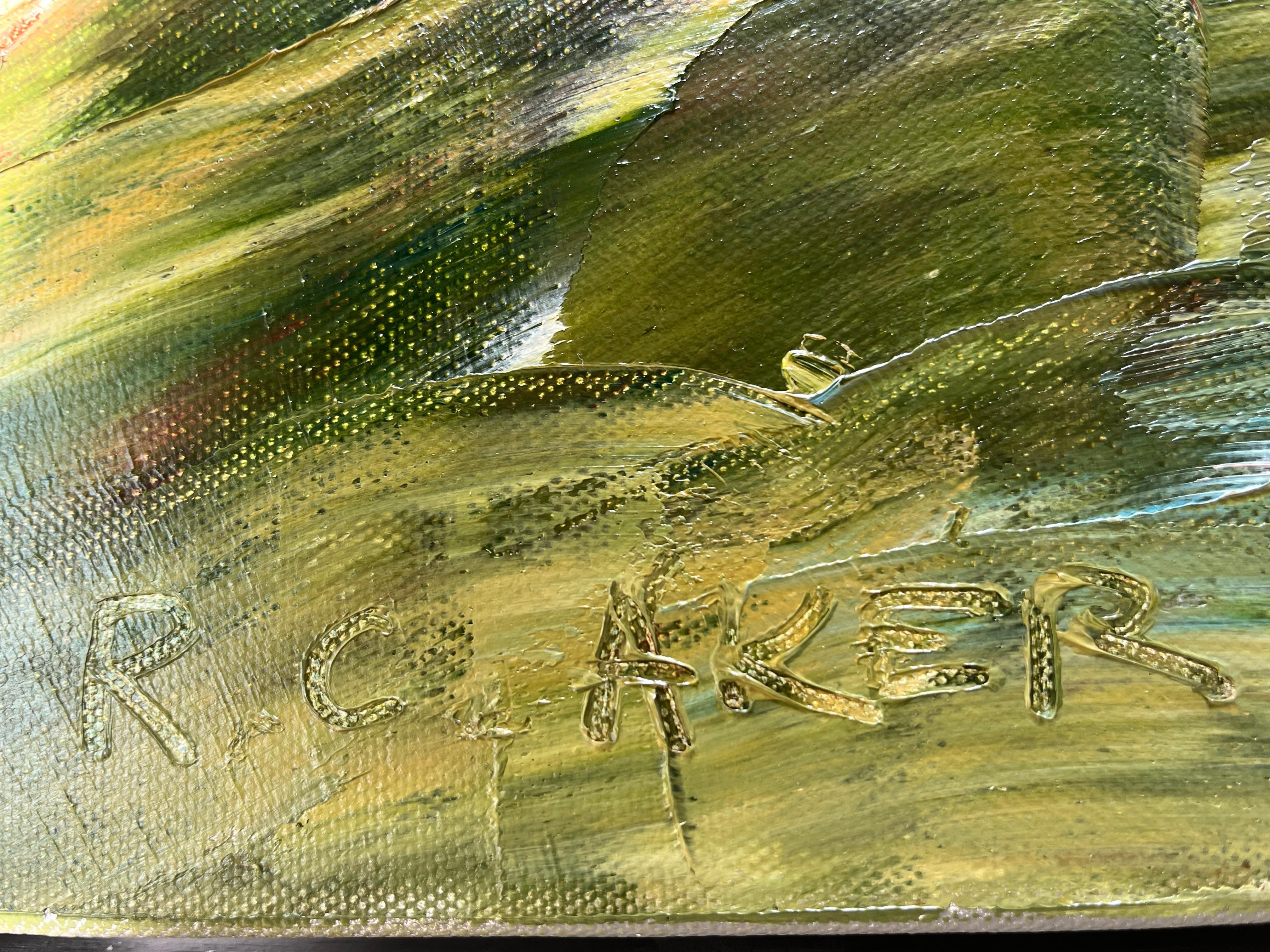 Grandes balas sobre Windrush - Original, paisaje en venta 2
