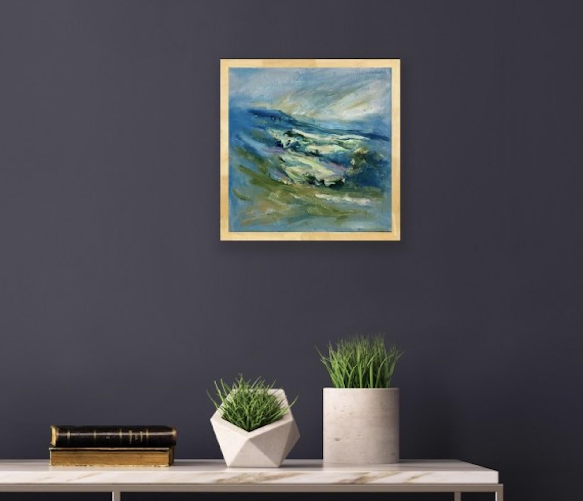 Blue Remembered Hills, Rupert Aker, Original Cotswold Landscape Painting 1