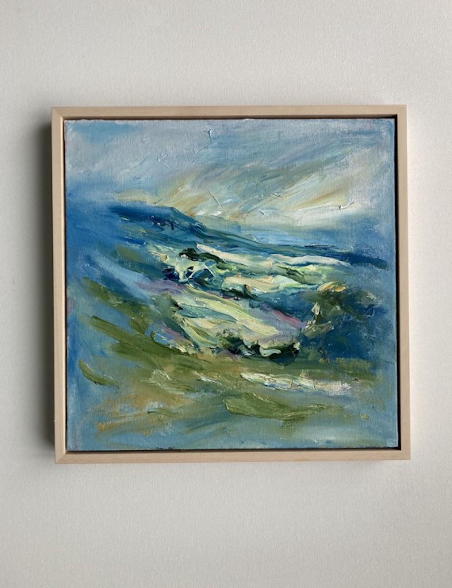 Blue Remembered Hills, Rupert Aker, Original Cotswold Landscape Painting 4