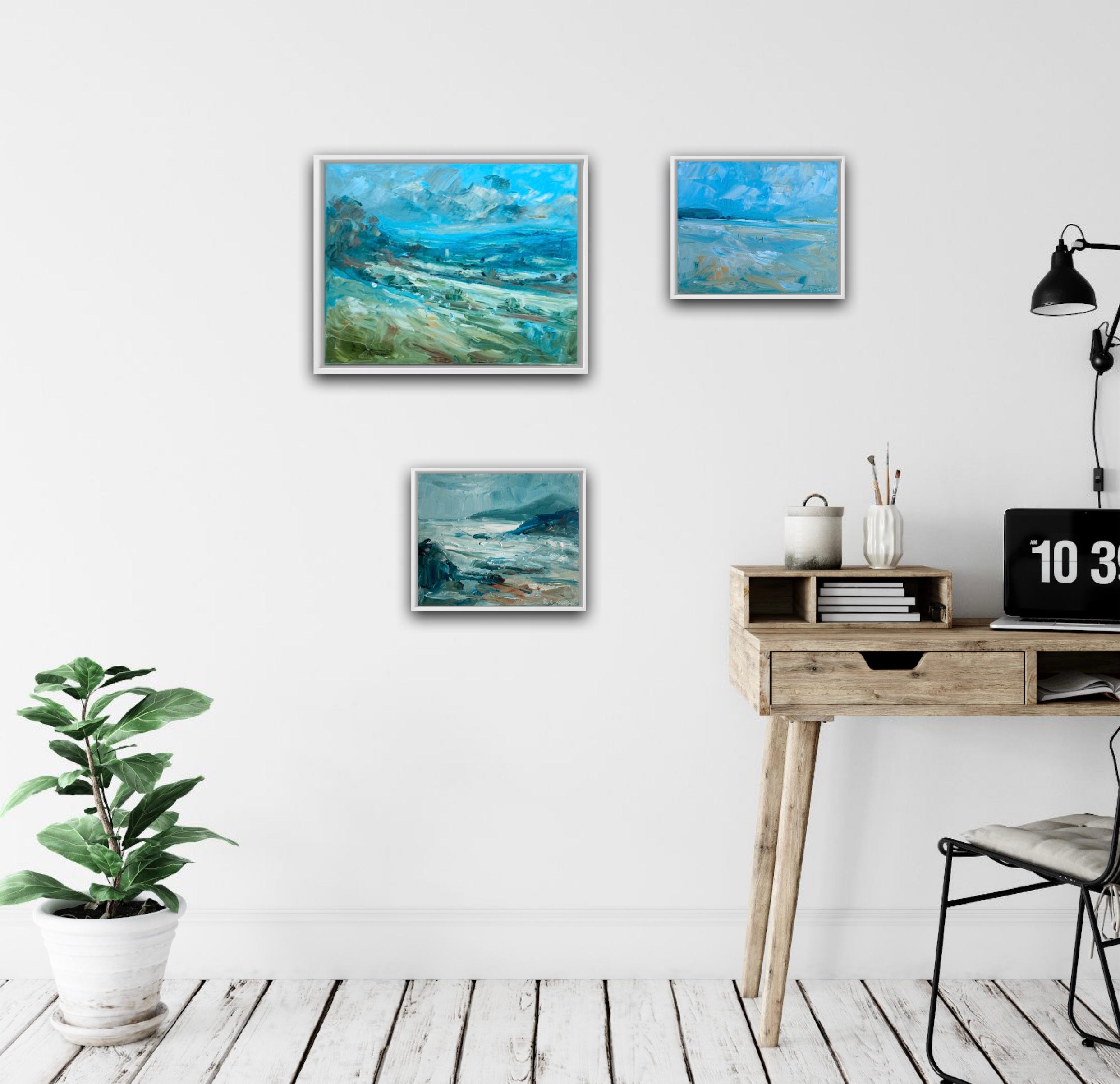 Chipping Campden, Bahía de Daymer y Playa de Barricane, Woolacombe - Painting de Rupert Aker