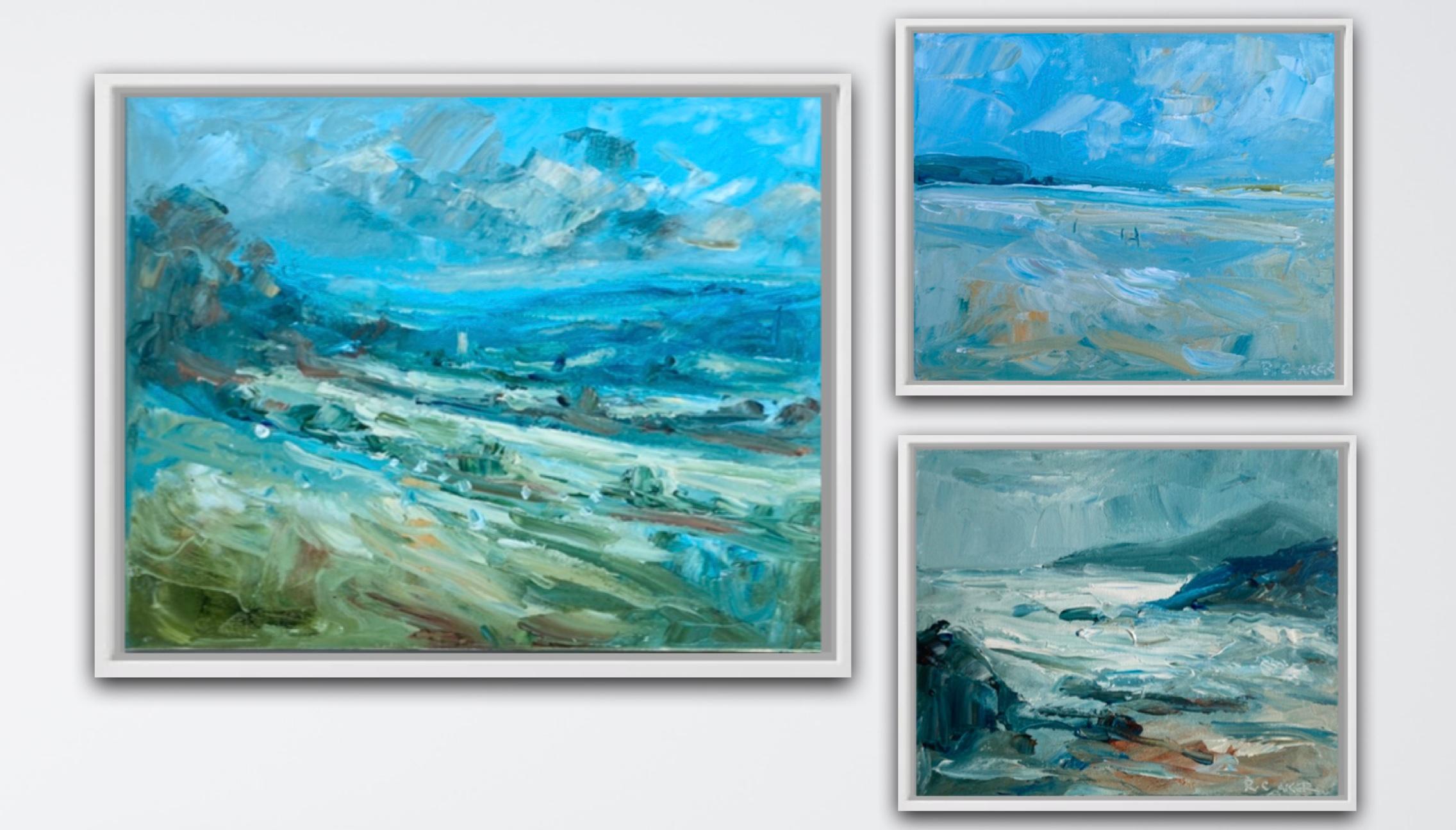 Landscape Painting de Rupert Aker - Chipping Campden, Bahía de Daymer y Playa de Barricane, Woolacombe