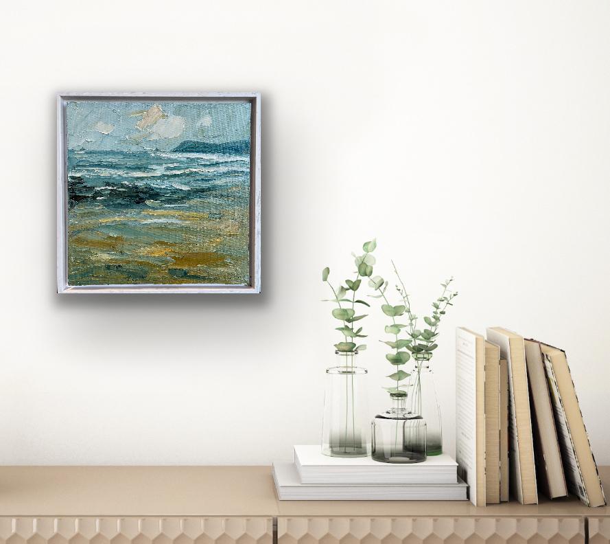 Constantine Bay & Daymer Bay, Diptychon, Originalgemälde, Landschaft im Angebot 3
