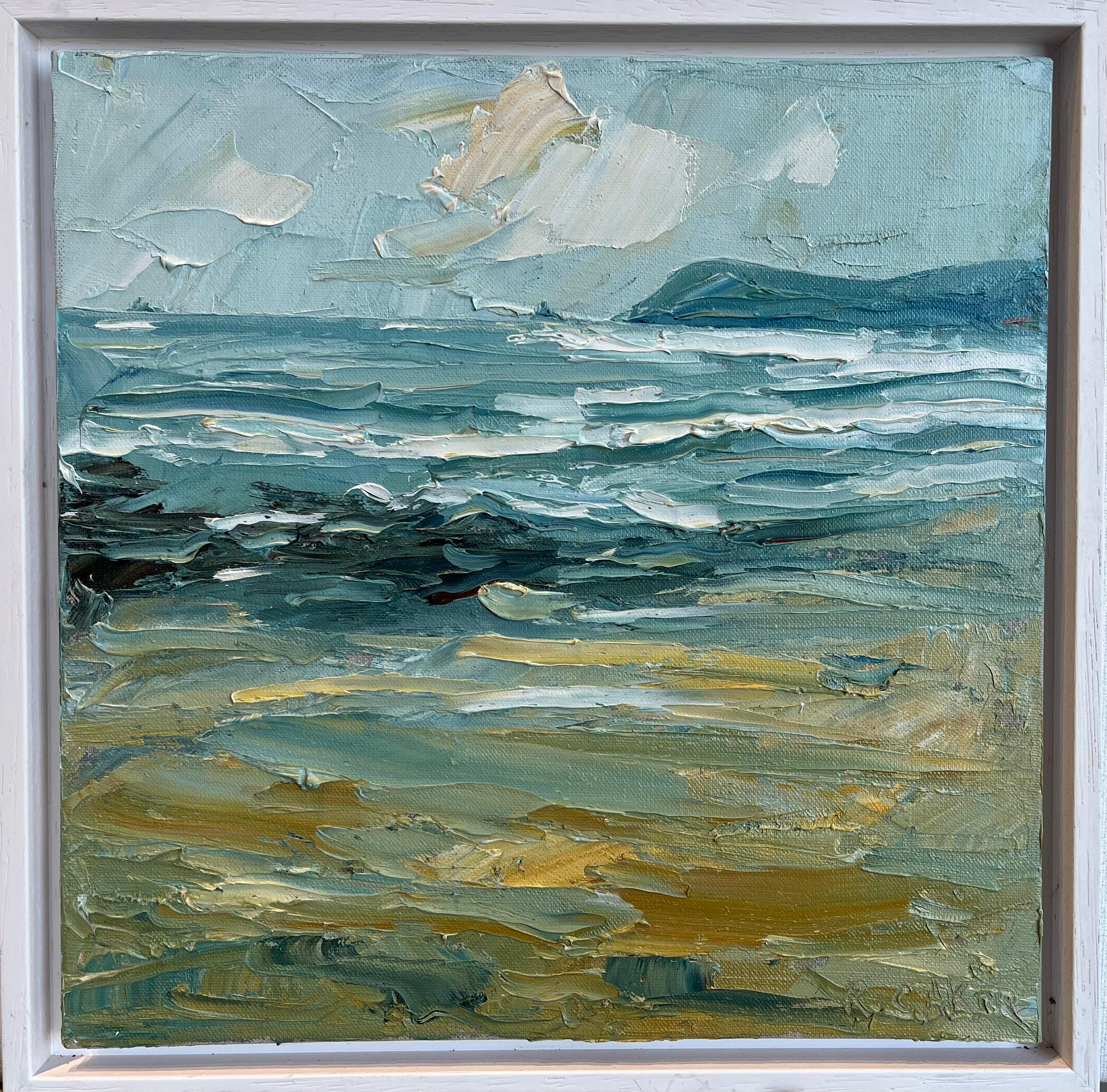Constantine Bay & Daymer Bay, Diptychon, Originalgemälde, Landschaft im Angebot 4