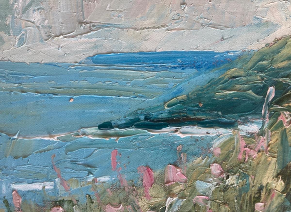 Cornish Coast, Rupert Aker, Original painting, Oil on Canvas, Landscape art  For Sale 5