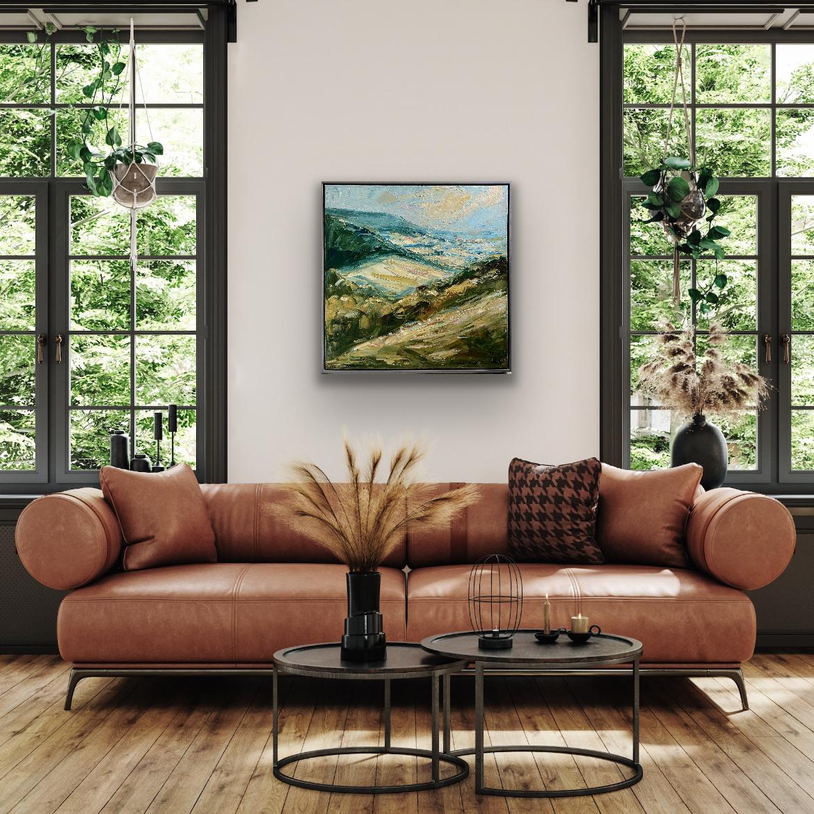 Desde Stinchcombe Hill - Original, paisaje, Impresionista en venta 3