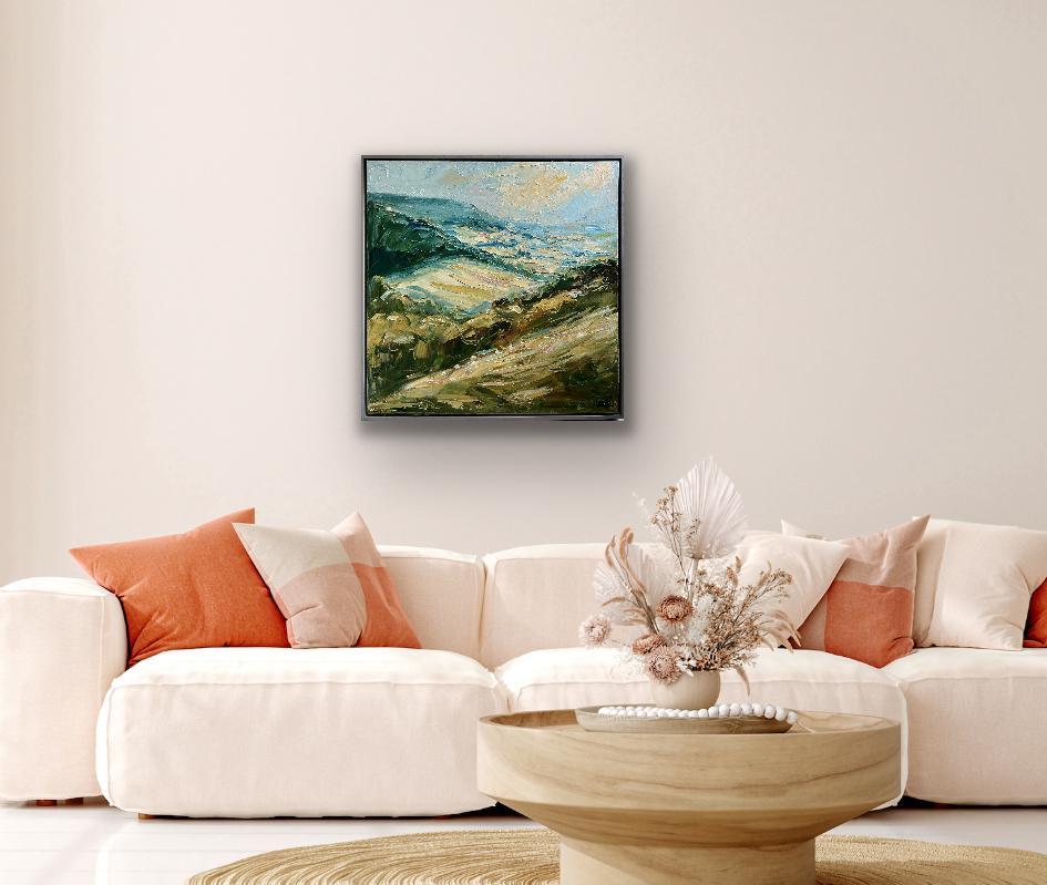 Desde Stinchcombe Hill - Original, paisaje, Impresionista en venta 4