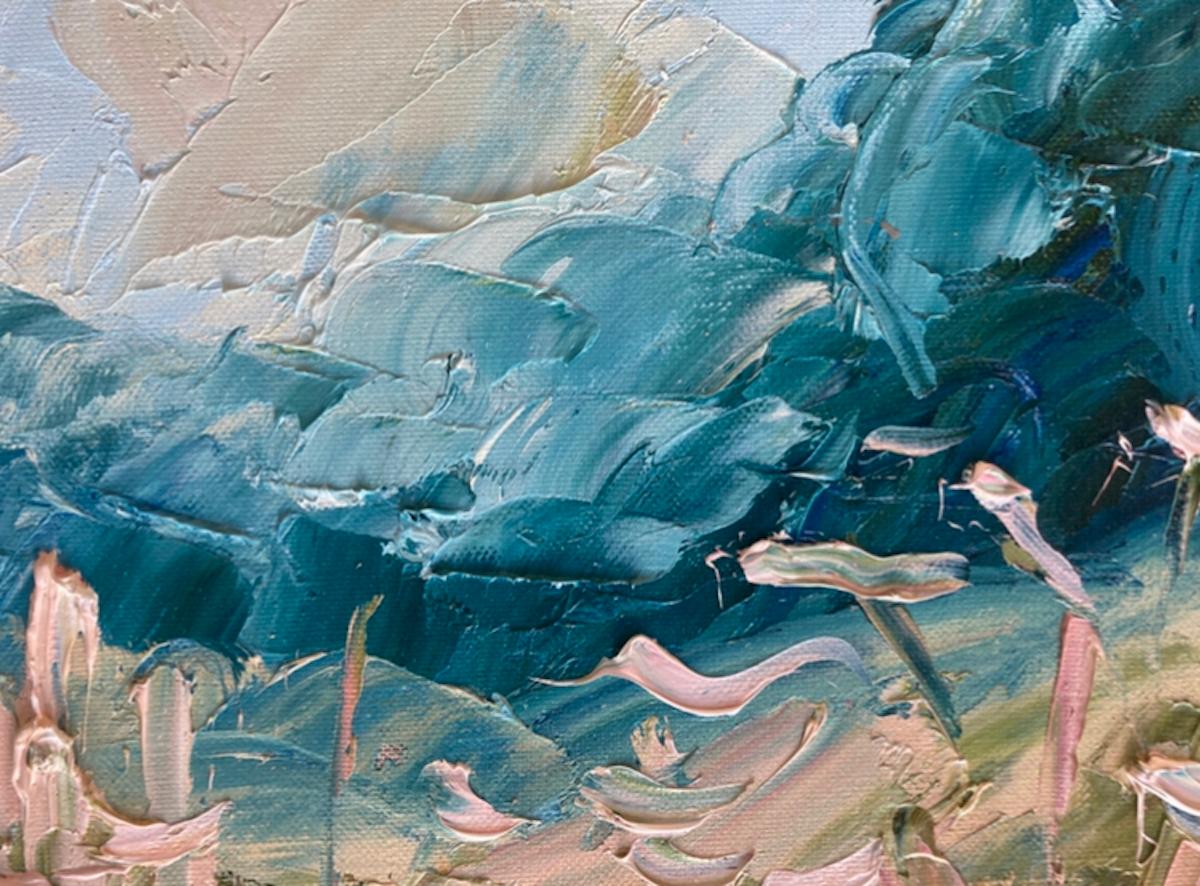 July Verge, Rupert Aker, peinture originale, paysage, paysage des Cotswolds  en vente 6