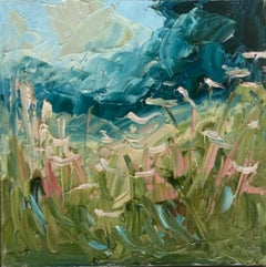July Verge, Rupert Aker, Original painting, Landscape art, Cotswolds landscape 