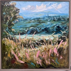 Sera a Painswick - Originale, paesaggio, impressionista