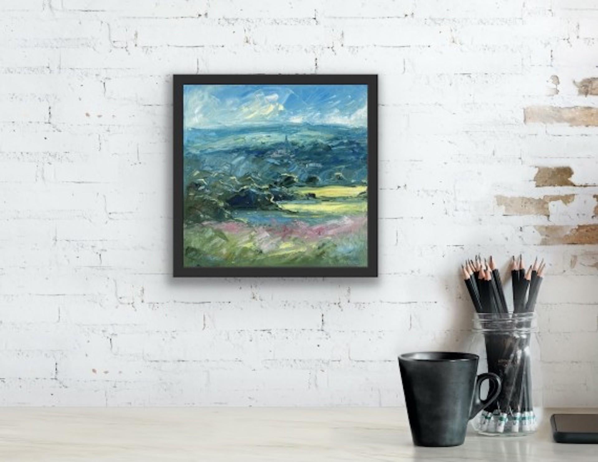 Painswick, Rupert Aker, Obra de arte asequible, Pintura original Paisaje de Cotswold en venta 1