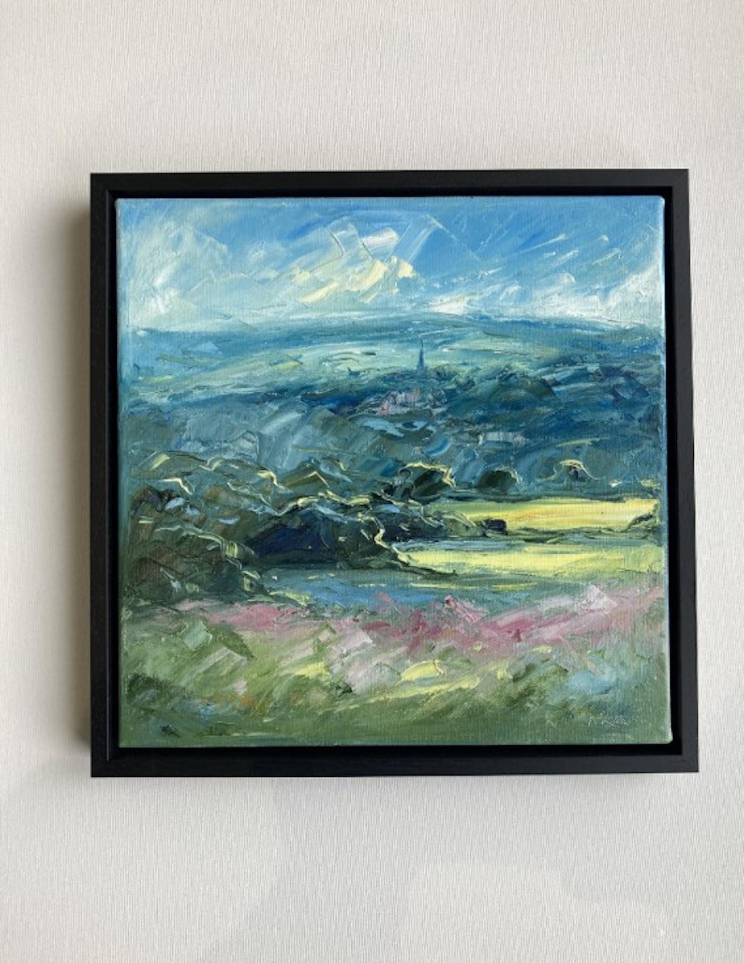 Painswick, Rupert Aker, Obra de arte asequible, Pintura original Paisaje de Cotswold en venta 6