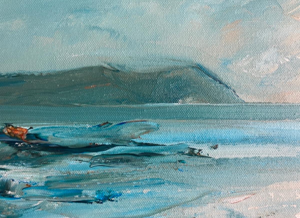Polzeath - Expressionist Painting by Rupert Aker