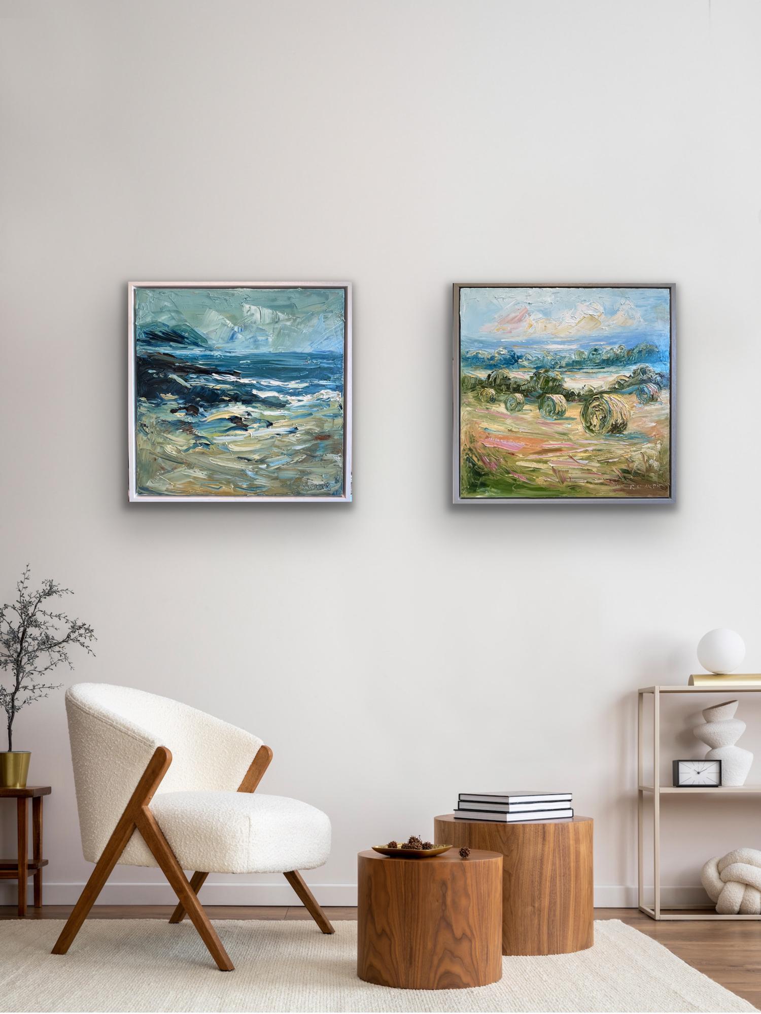 Polzeath summer Cornwall
Summer fields, diptych, Original painting