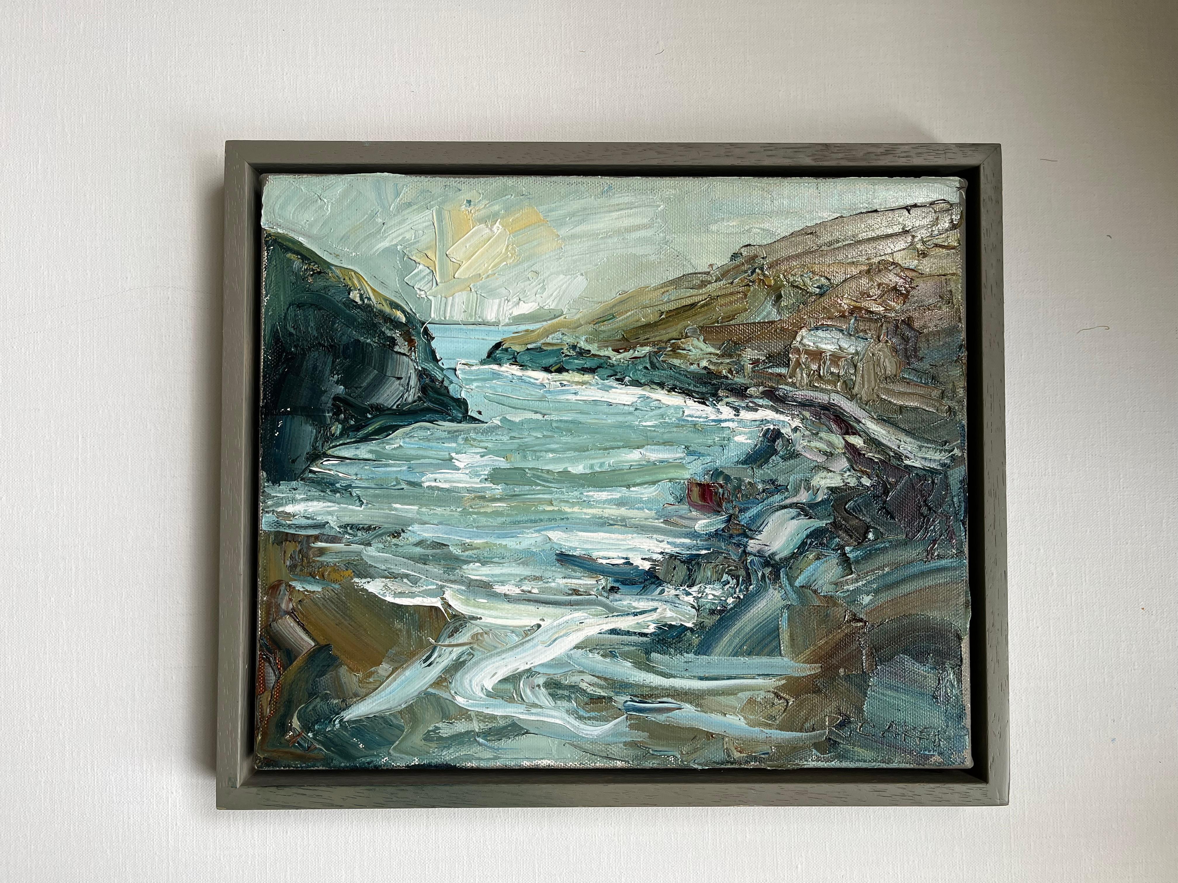 Port Quin, marea in entrata, inizio primavera

Dipinti a olio su tela
28 H. x 33 L. x 3 P. cm (11,02 x 12,99 x 1,18 pollici)
Venduto incorniciato

Dimensioni dell'immagine:
Altezza: 25 cm (9,84 pollici)
Larghezza: 30 cm (11,81 pollici)

Dimensioni