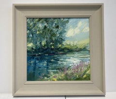 Rupert Aker, Beside the Windrush, Cotswolds Landscape Art, Original Painting