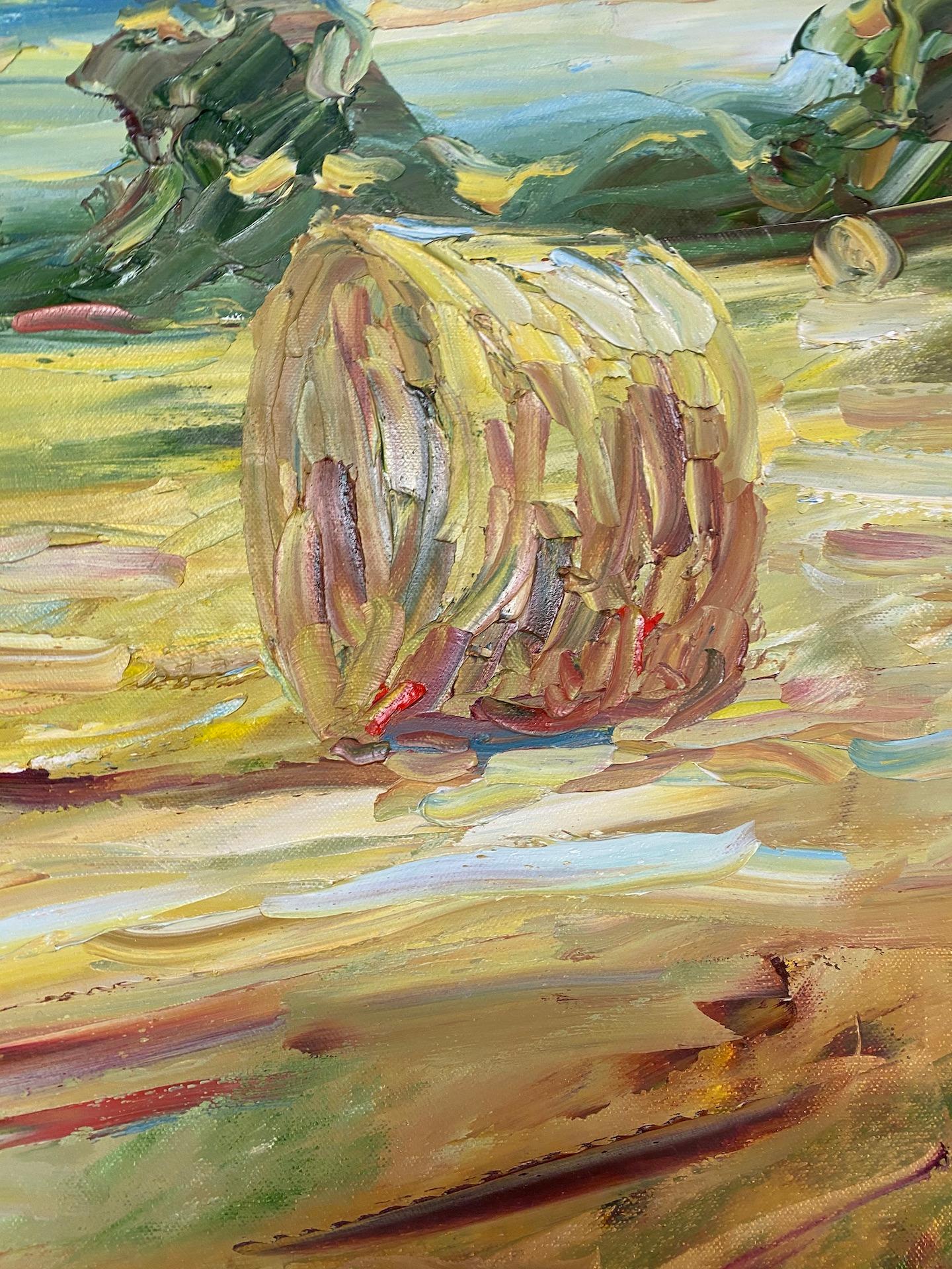 Big Bales, August [2020]
Original
Landscape
Oil Paint on Canvas
Image size: H:68.5 cm x W:68.5 cm
Frame Size: H:84.5 cm x W:84.5 cm x D:4.5cm
Sold Framed
Please note that insitu images are purely an indication of how a piece may look

Big Bales,
