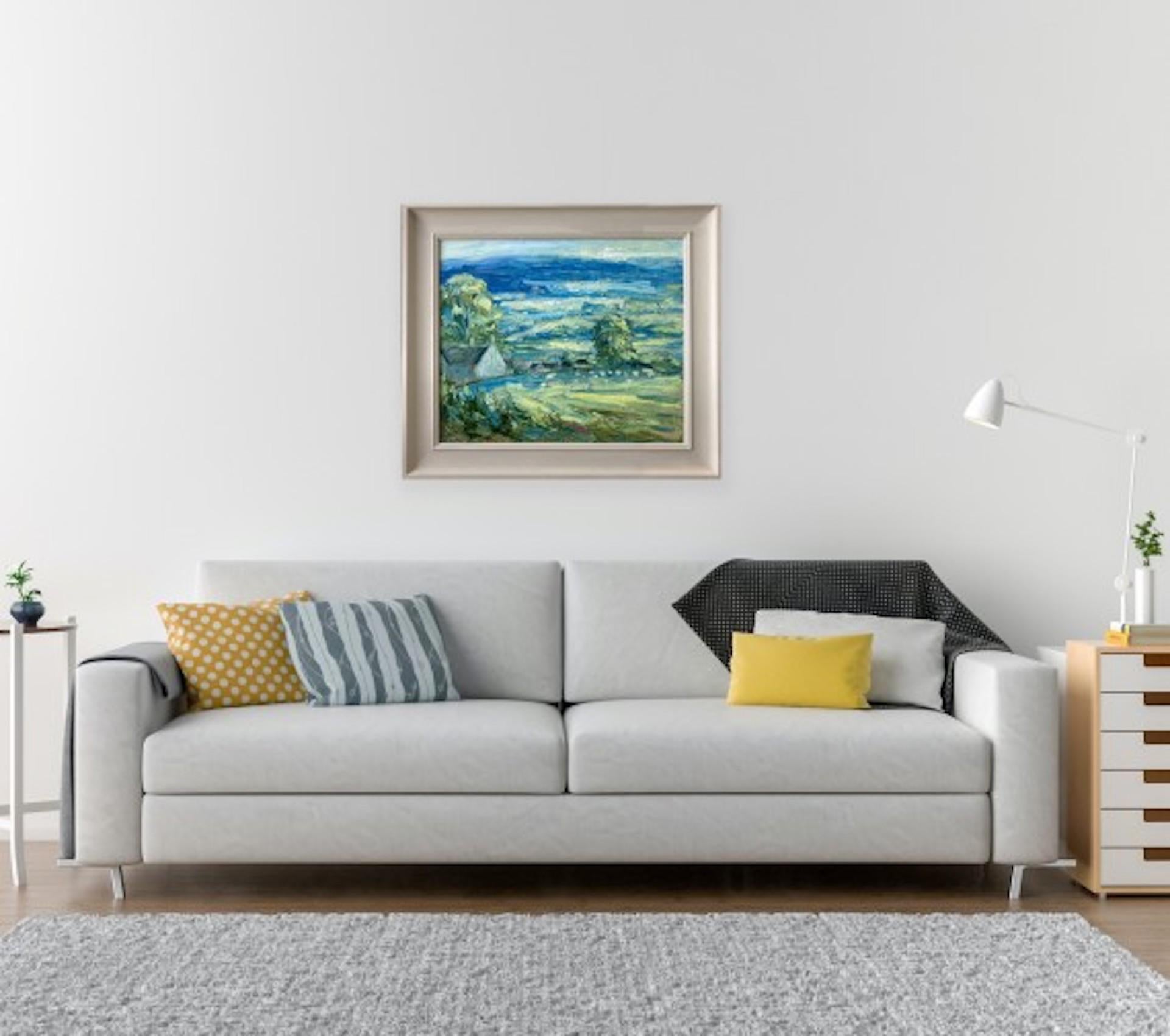 Rupert Aker, Clattergrove, Spring, Cotswolds Landscape Painting, Affordable Art For Sale 4