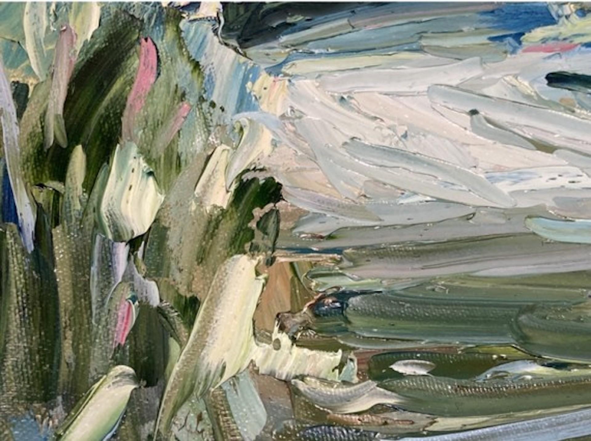 Rupert Aker, Ford at Middle Duntisbourne, Cotswolds Landscape Art For Sale 1