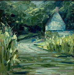 Rupert Aker, Ford at Middle Duntisbourne, Paysage des Cotswolds