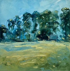 Rupert Aker, Great Tew, Summer, Cotswolds Landscape Art, Original Painting