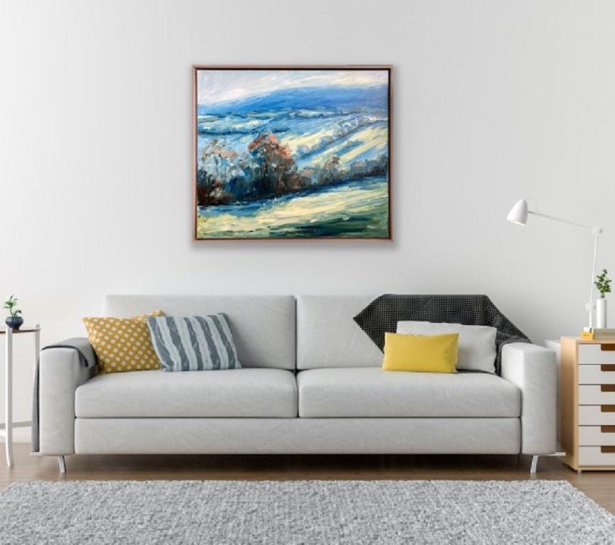 Rupert Aker, Sheepscombe, Winter, Original landscape painting For Sale 2