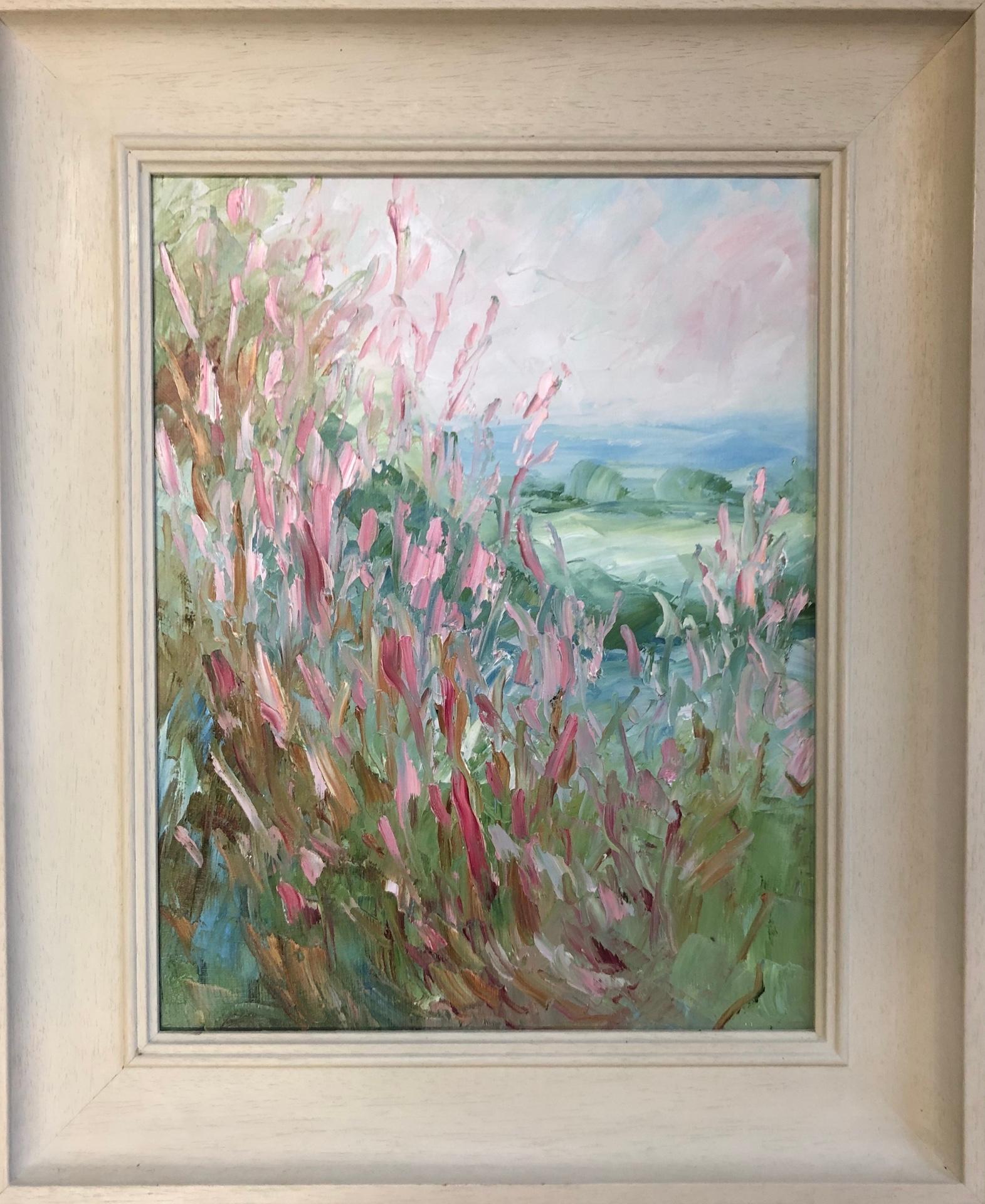 Rupert Aker
Willow Herb
Original Landscape Painting
Oil Paint on Canvas Board
Image Size: H 44cm x W 34cm x D 1cm
Frame Size: H 59.5cm x W 49.5cm x D 4.5cm
Sold Framed in a Sage Green Frame
Free Shipping

Willow Herb is an original landscape