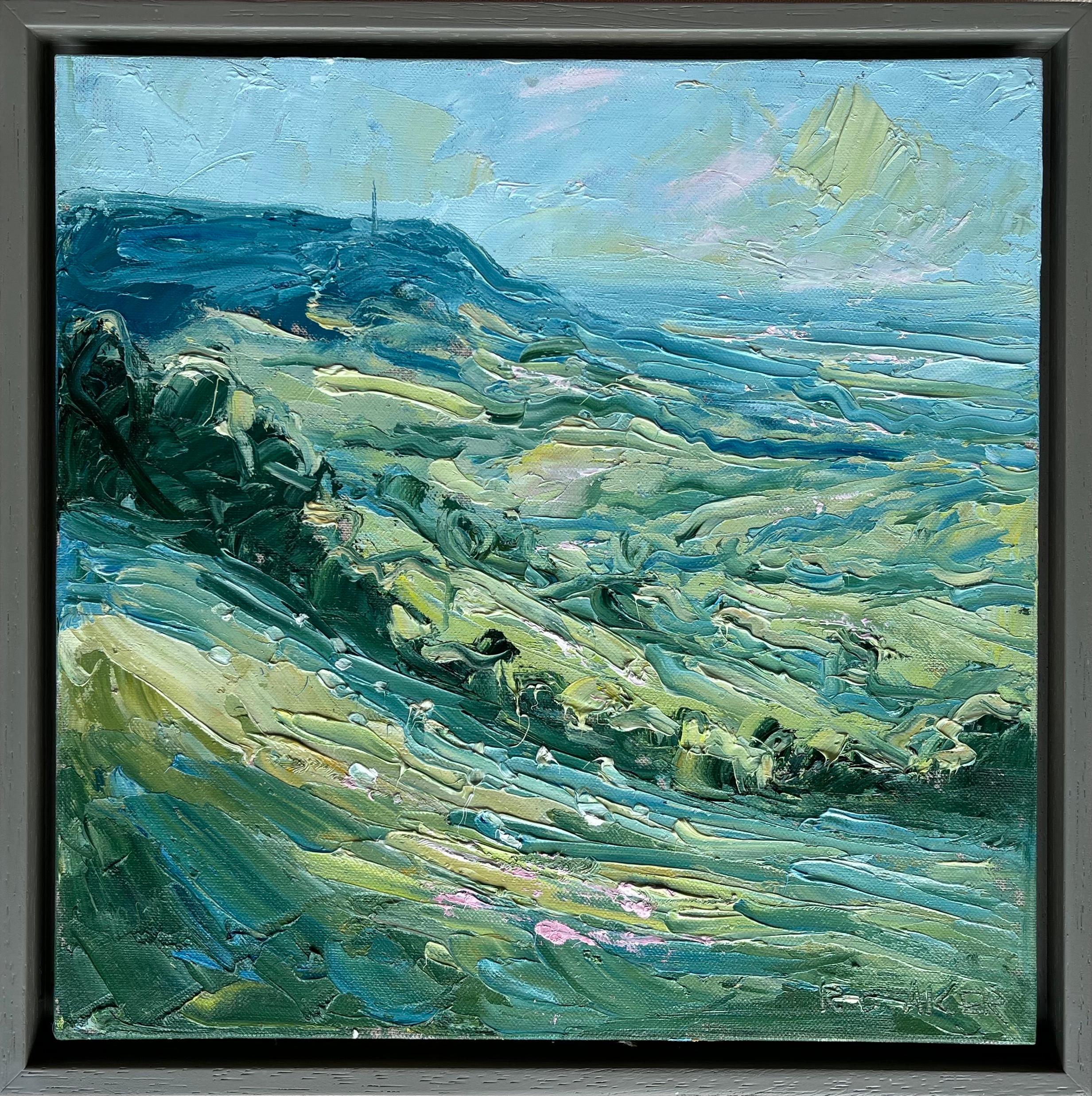 Stinchcombe Hill, tarde, Gloucestershire. Original, Paisaje impresionista en venta 6