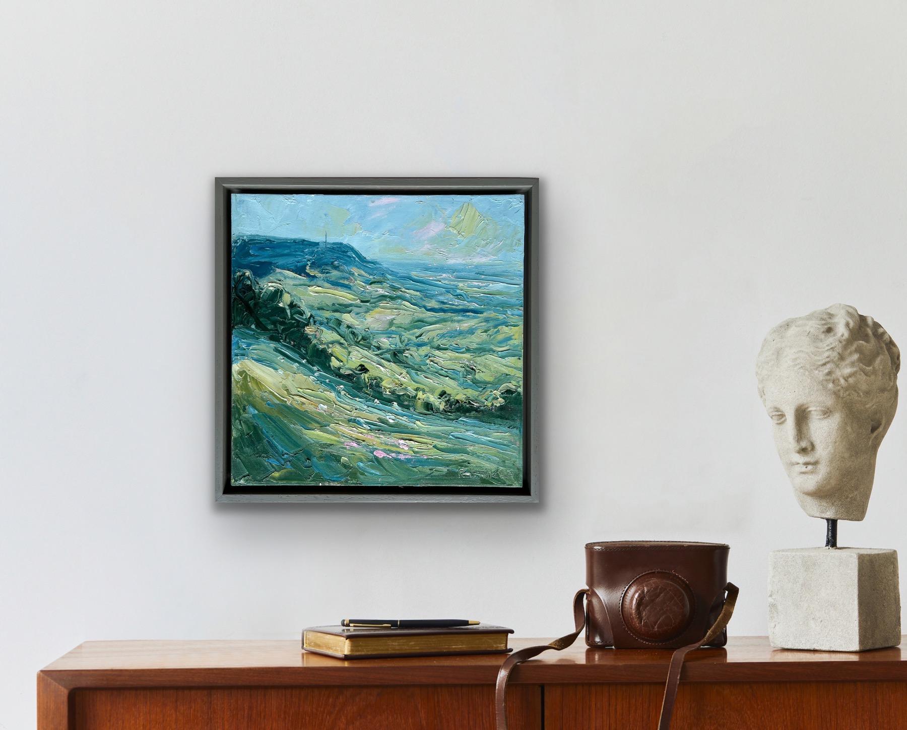 Stinchcombe Hill, tarde, Gloucestershire. Original, Paisaje impresionista en venta 8