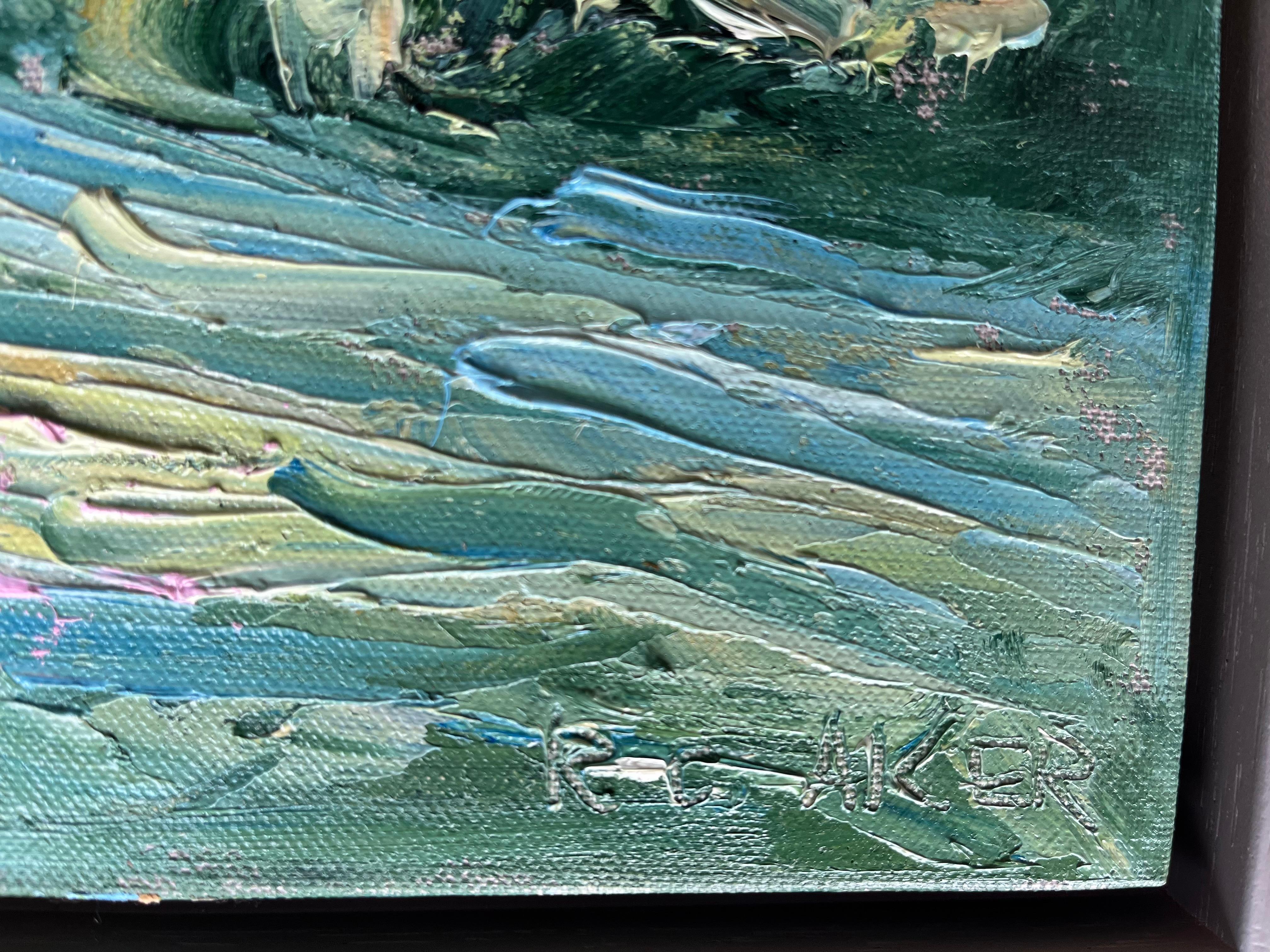 Stinchcombe Hill, tarde, Gloucestershire. Original, Paisaje impresionista en venta 2