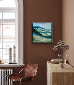 Stinchcombe Hill, sera, Gloucestershire. Originale, paesaggio impressionista