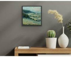 Stinchcombe Hill, Rupert Aker, Landschaftsmalerei, Strukturierte Kunst, Ölgemälde