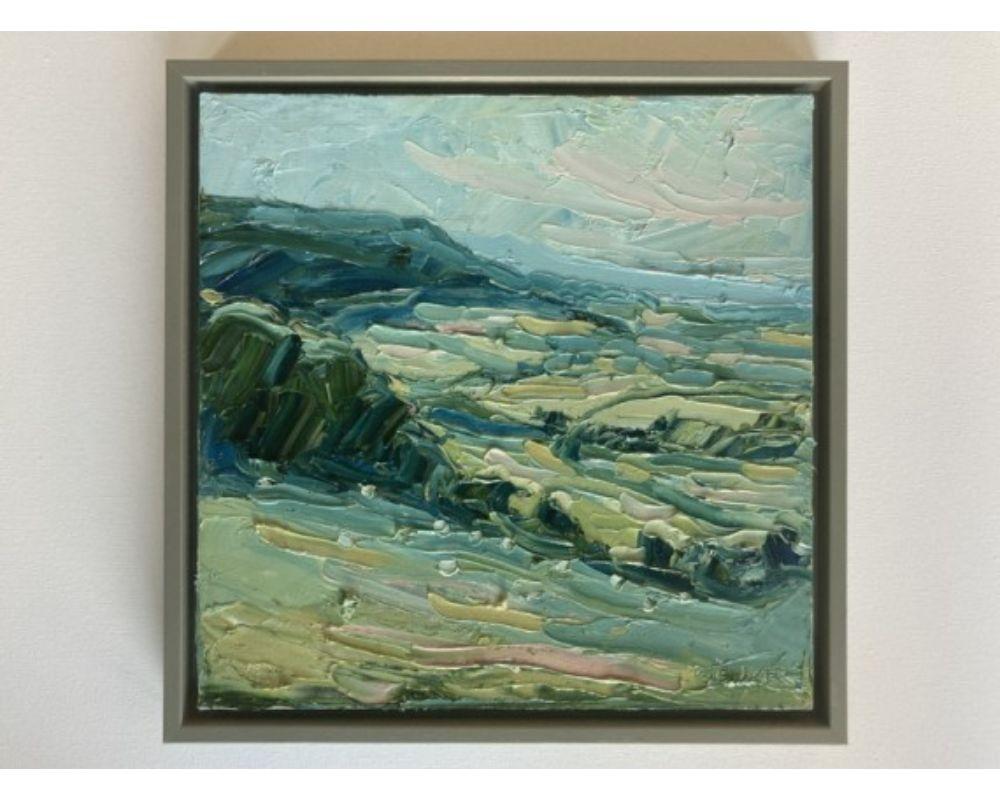 Stinchcombe Hill, Rupert Aker, Landscape Painting, Textured Art, Oil Painting For Sale 1