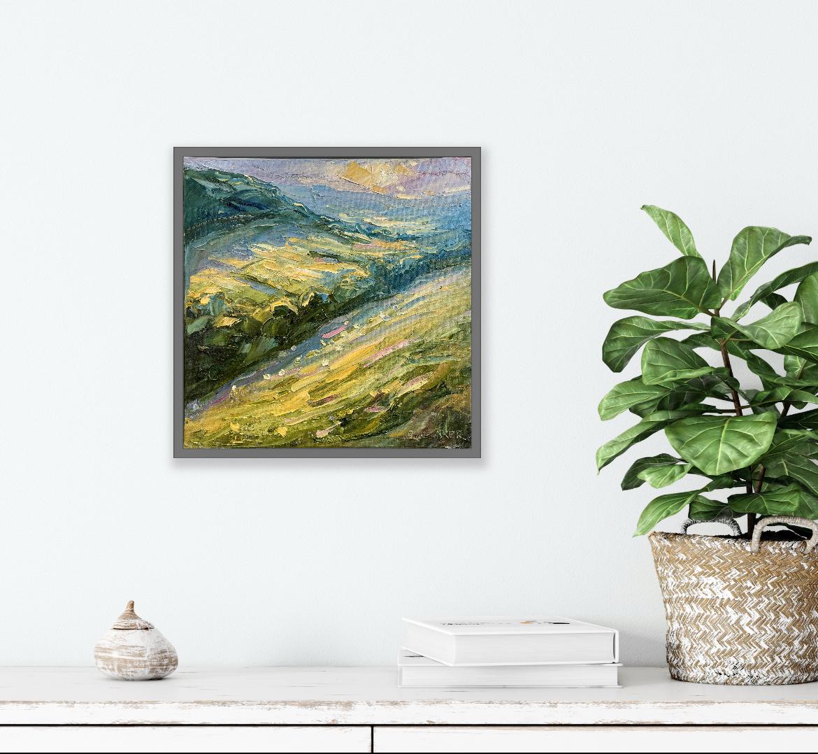 Swift's Hill, Sonnenuntergang, Originalgemälde, Landschaft (Impressionismus), Painting, von Rupert Aker