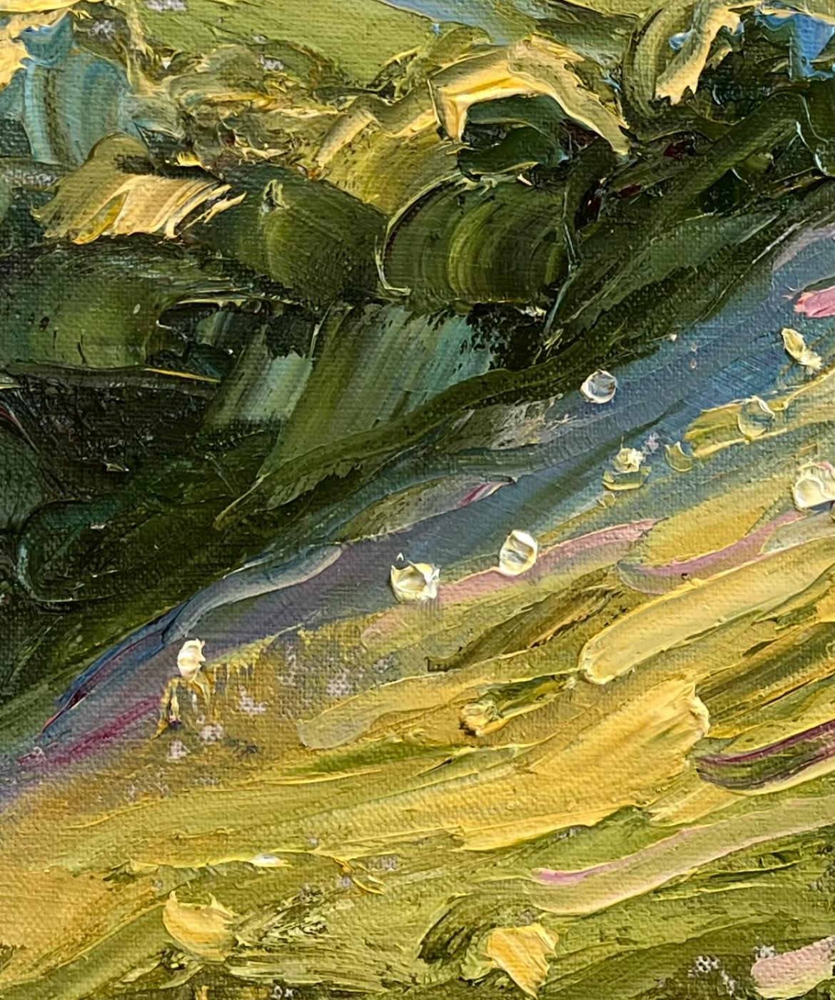 Swift's Hill, Sonnenuntergang, Originalgemälde, Landschaft im Angebot 3