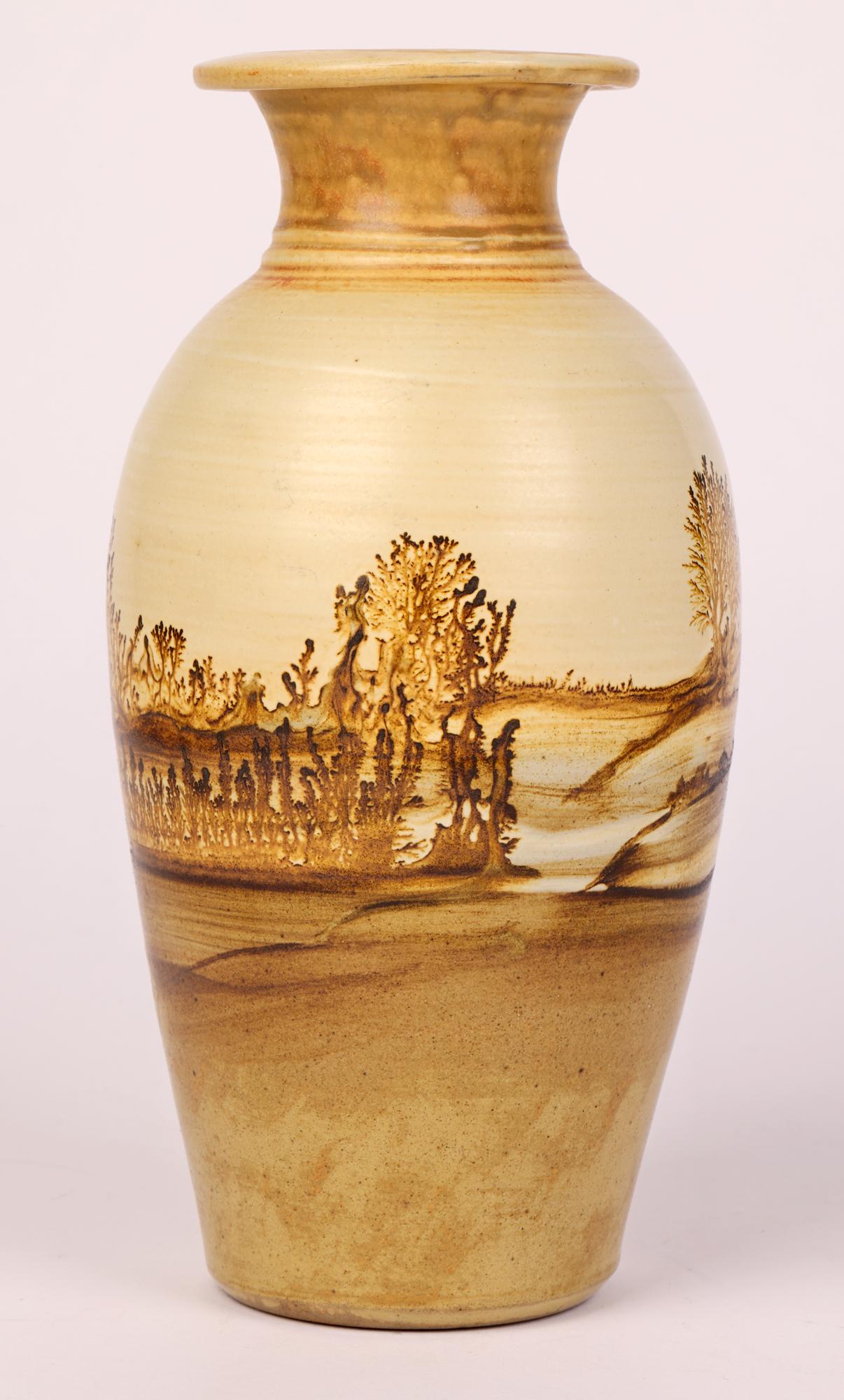 Rupert Andrews Mocha Ware Landscape Design Studio Pottery Vase 2
