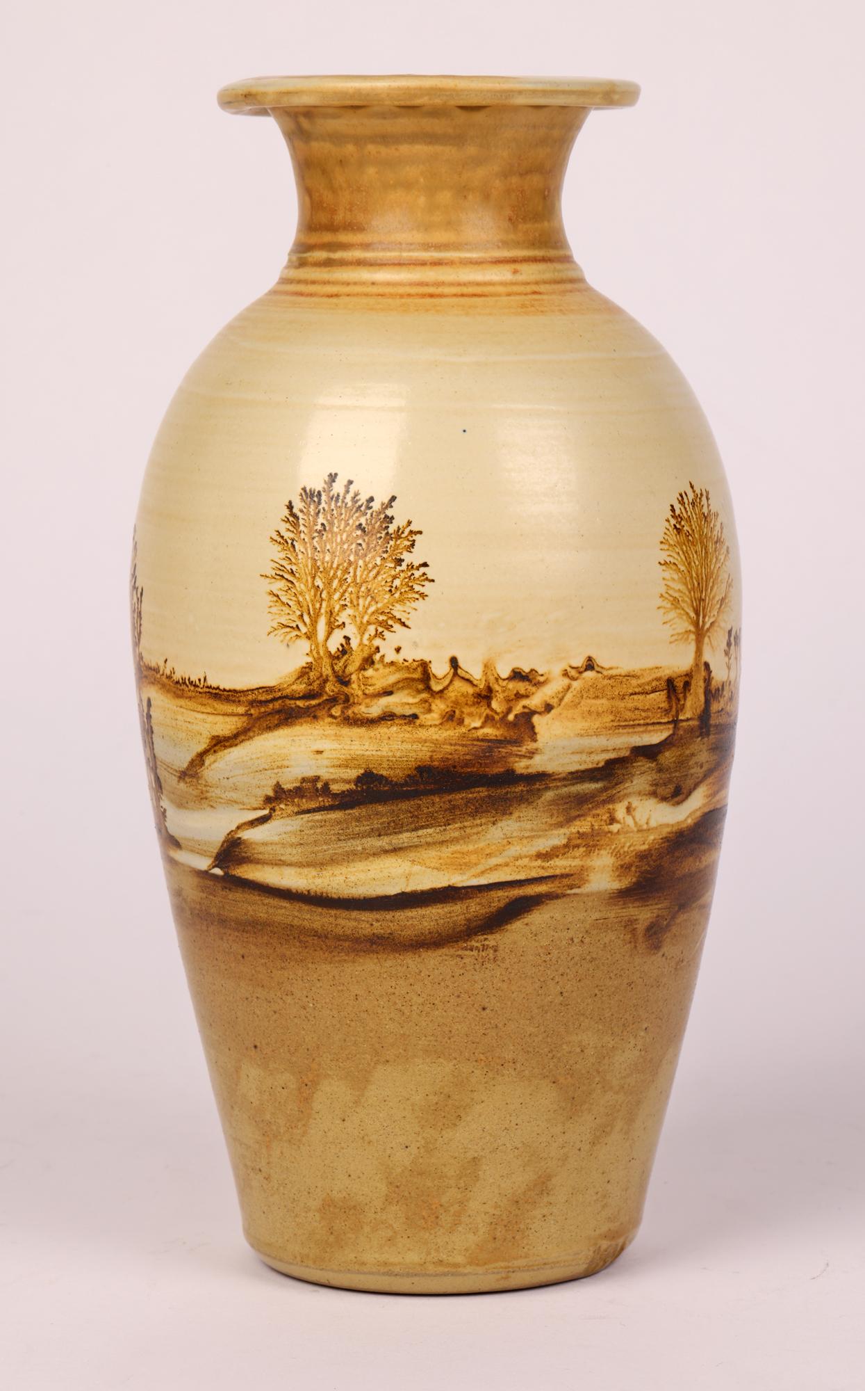 Rupert Andrews Mocha Ware Landscape Design Studio Pottery Vase 6