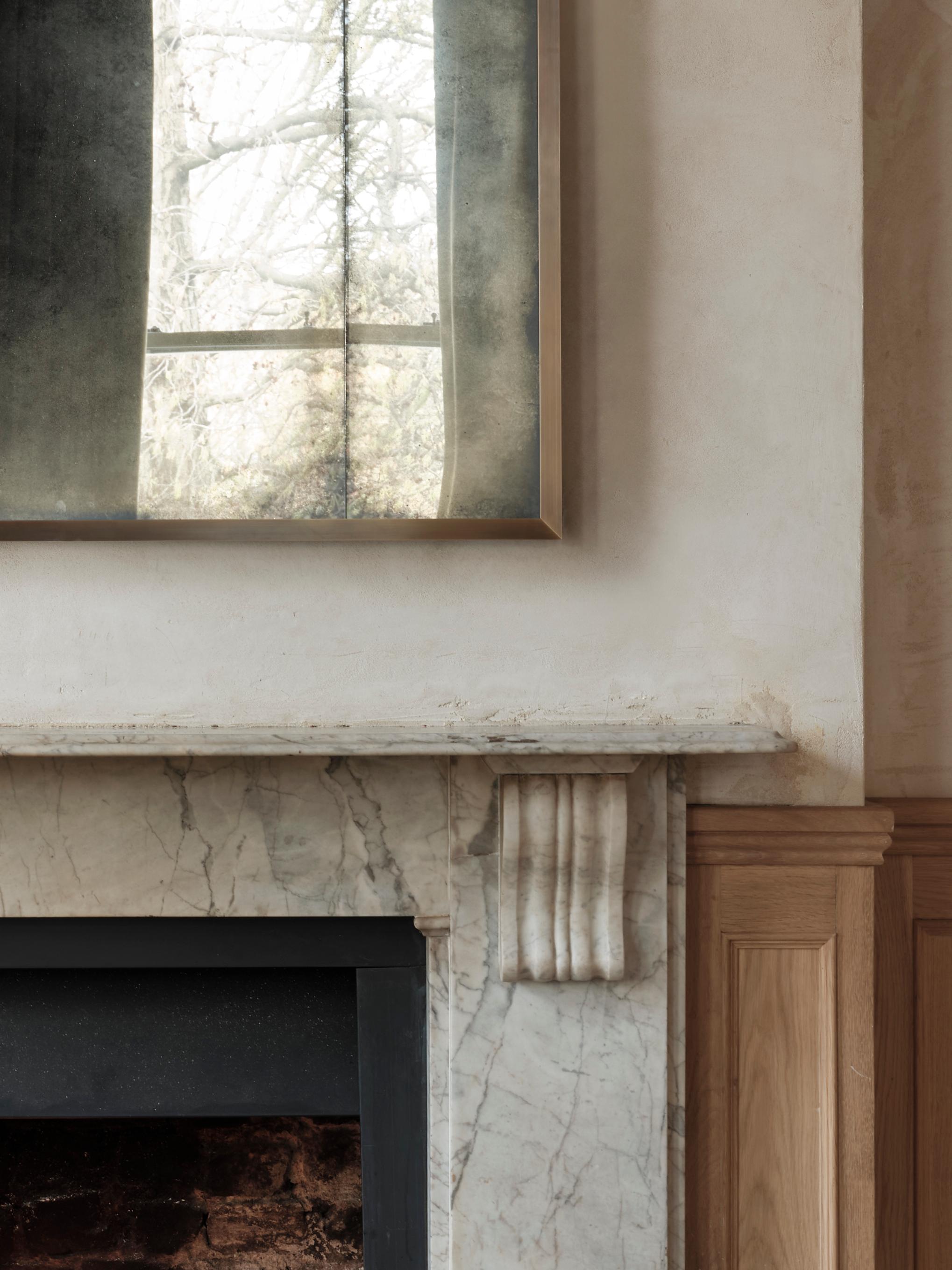 British Rupert Bevan Art Deco Overmantel Mirror - Small For Sale