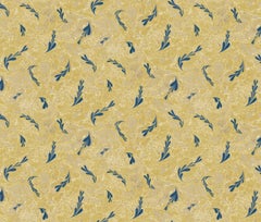 Rupert Bevan Blue Fabian Fern Wallpaper - Vinyl Base