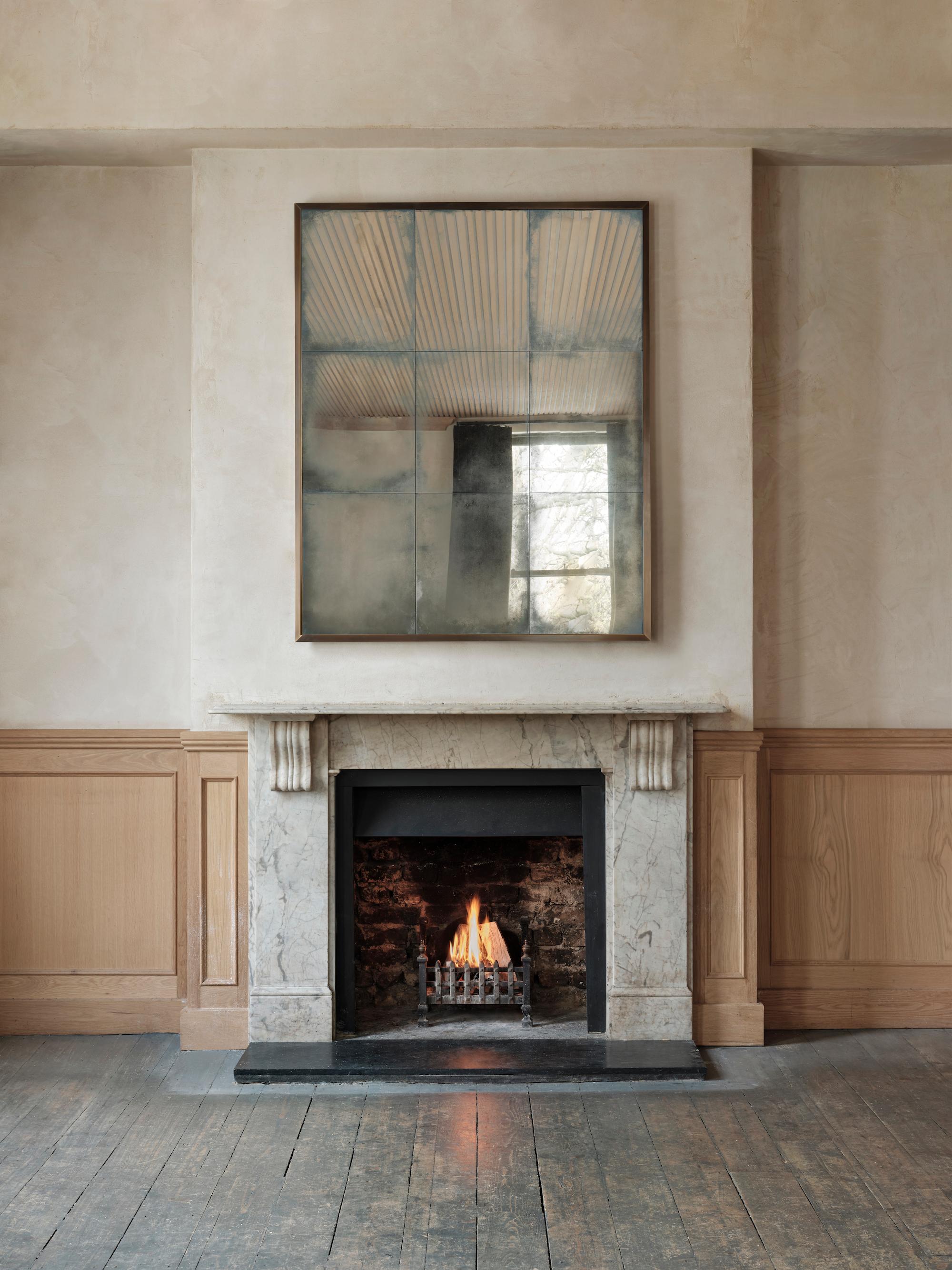 Art Deco Rupert Bevan Braque Overmantel Mirror - Large For Sale