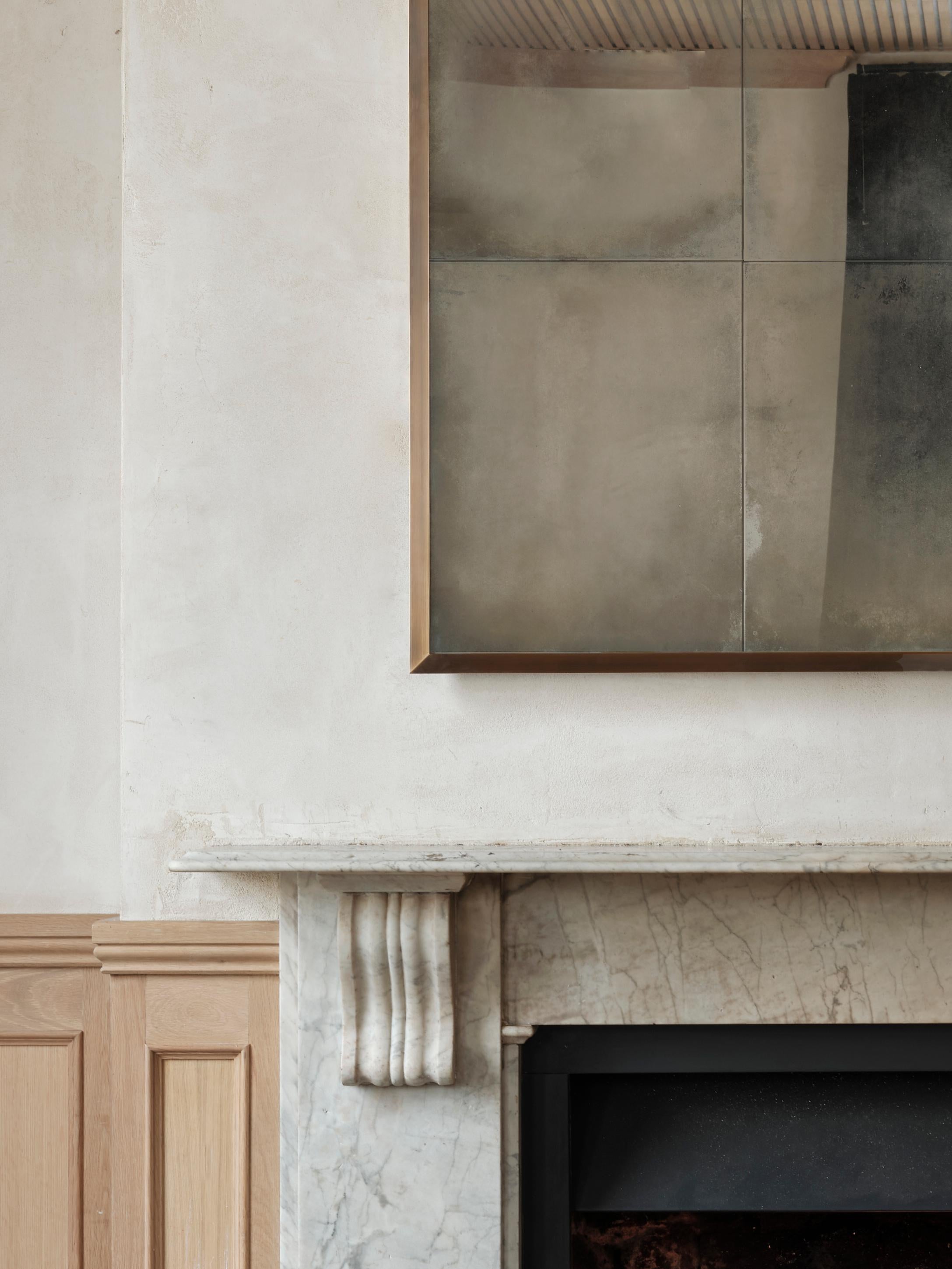 British Rupert Bevan Braque Overmantel Mirror - Large For Sale
