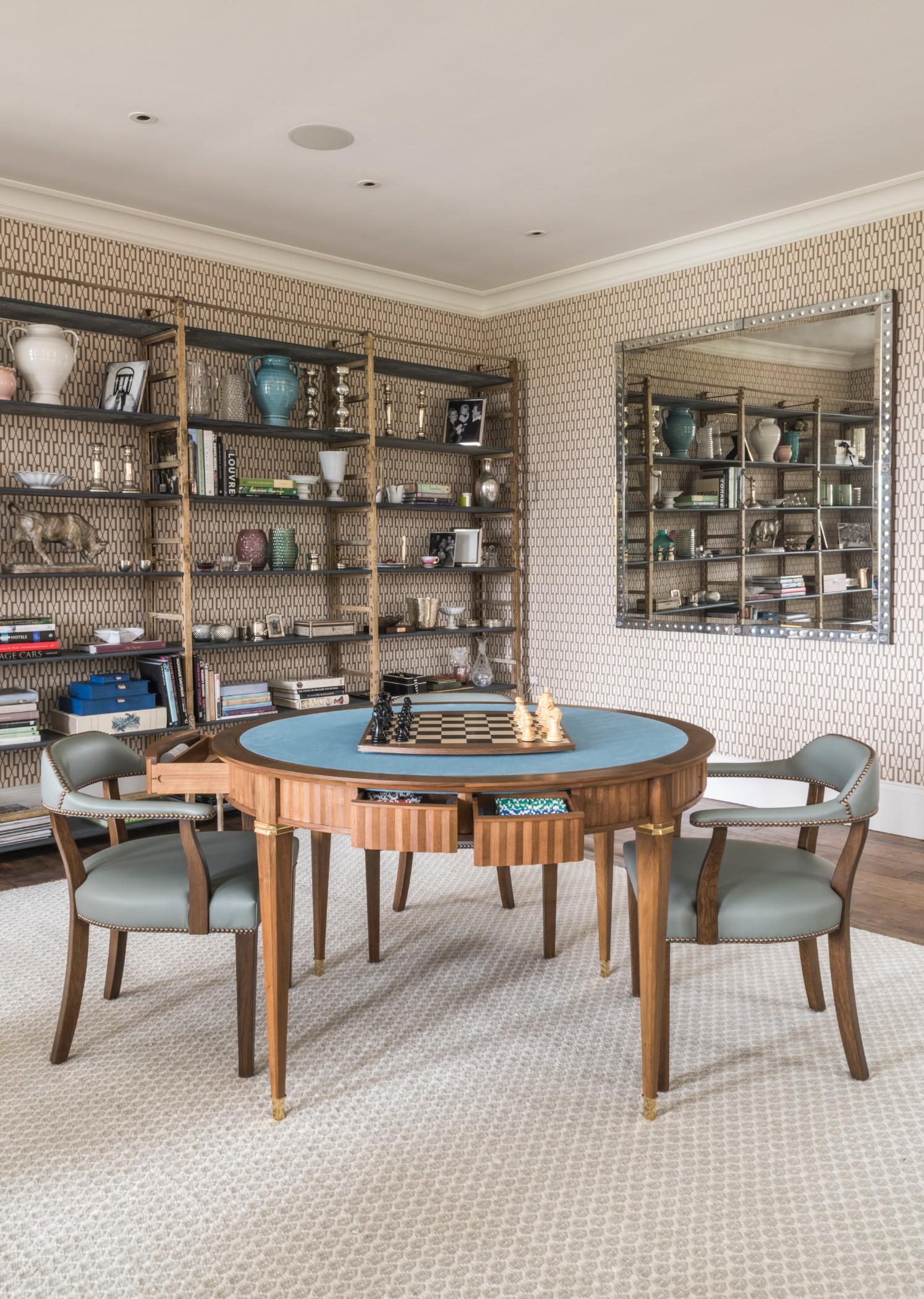 Hand-Crafted Rupert Bevan Compendium Games Table For Sale