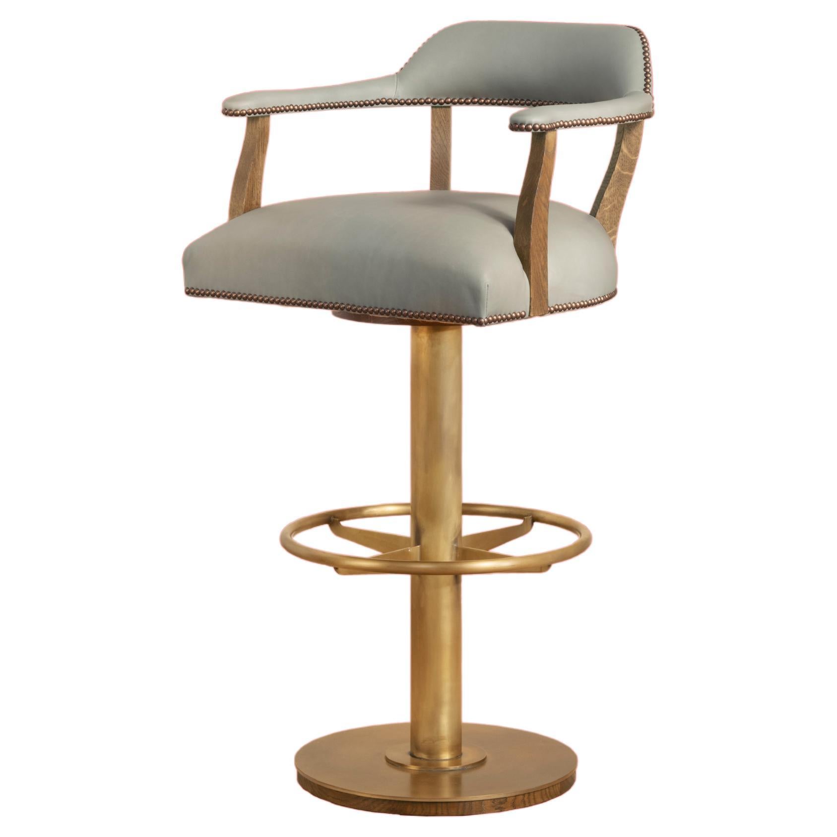 Rupert Bevan Croft Barstool (in Customer's Own choice of Material/Leather) For Sale