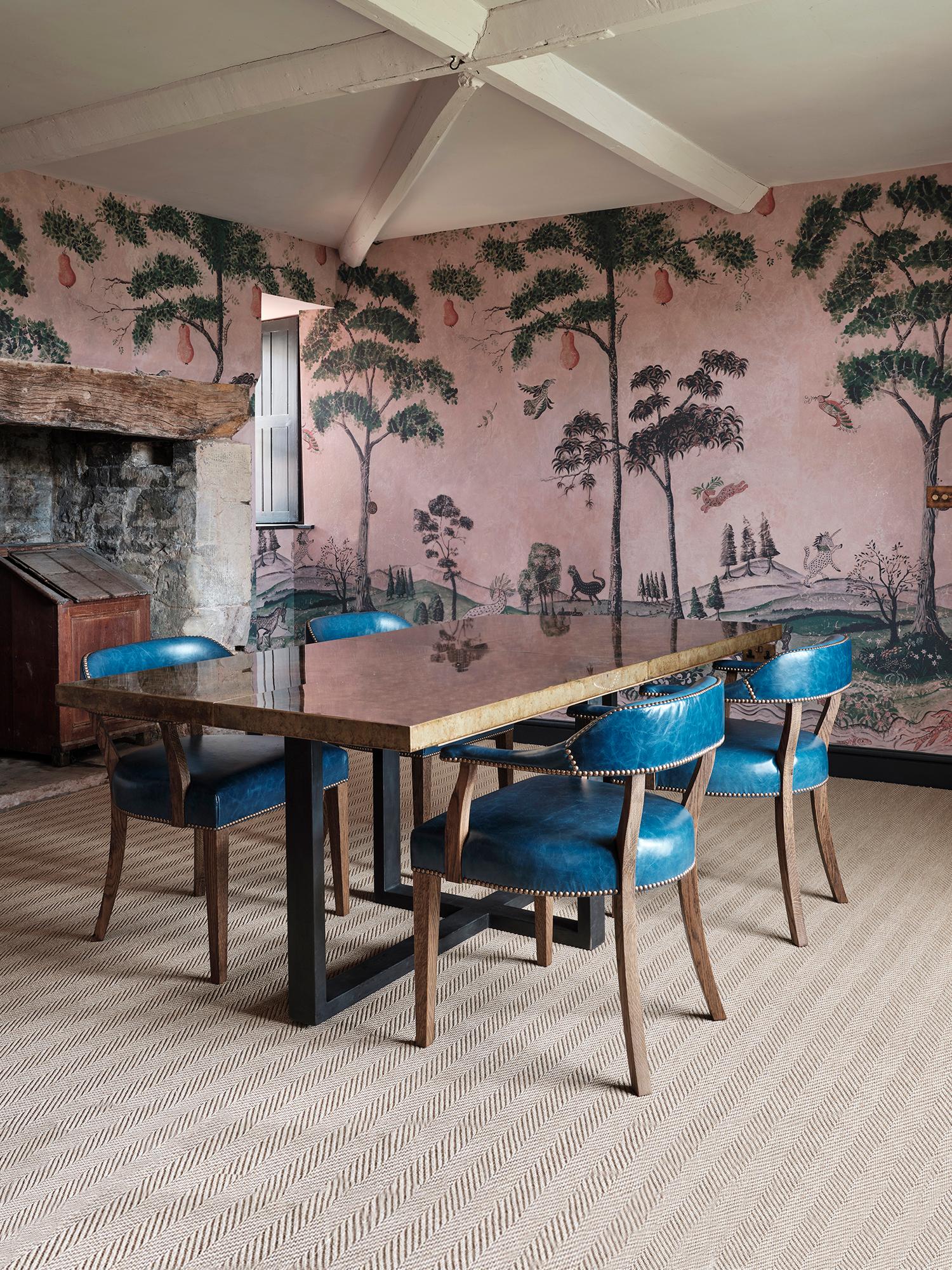 Blackened Rupert Bevan Denver Dining Table - Large For Sale