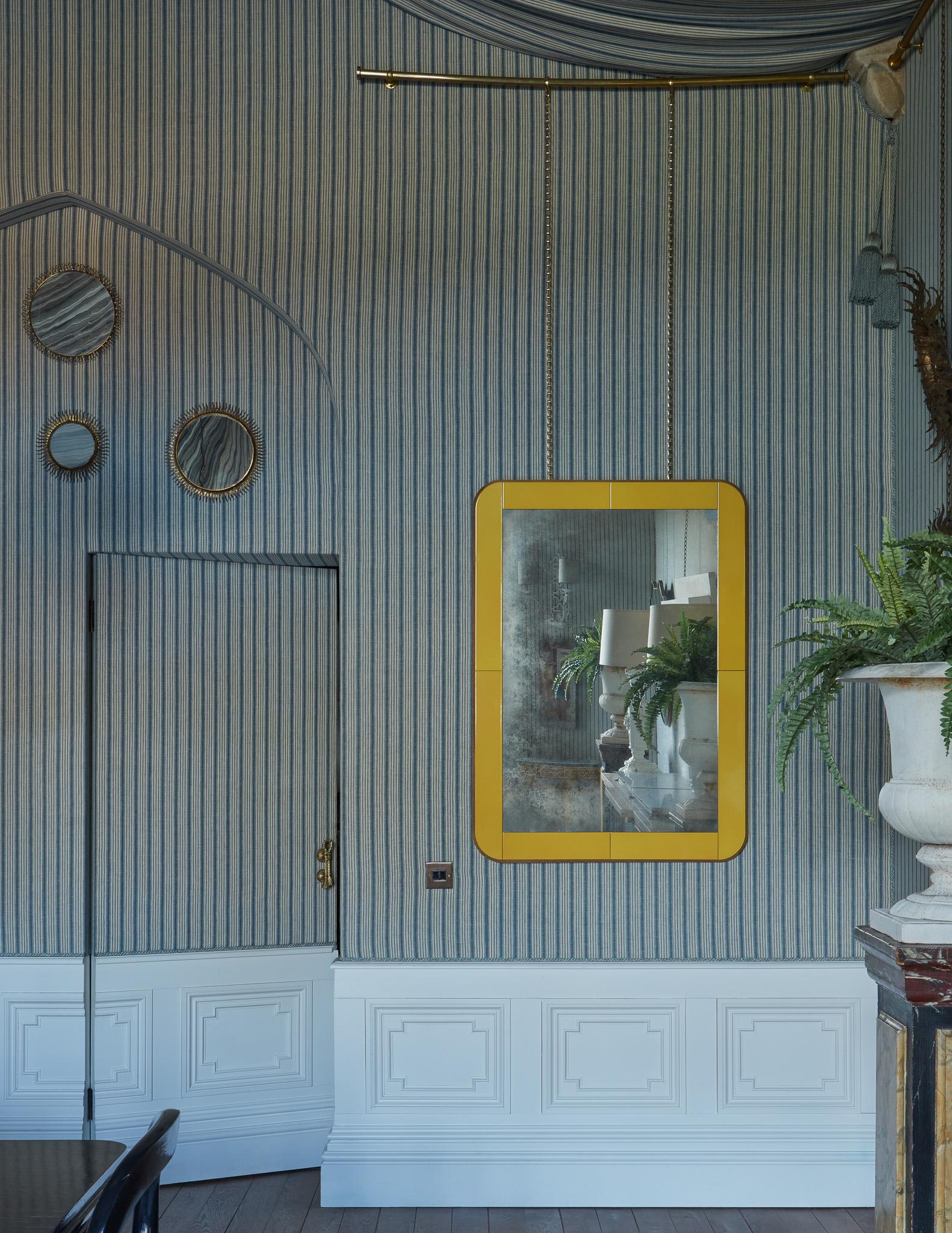 Bauhaus Rupert Bevan Enamel Morier Mirror For Sale